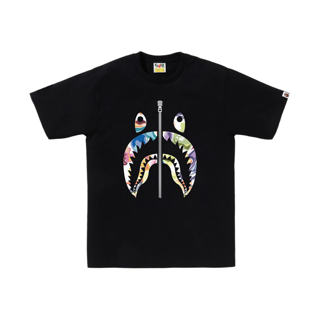 - BAPE Art Camo Shark T-Shirt Black