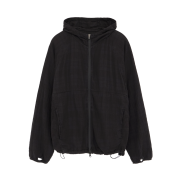 Polyteru Human Index Human Check Hoodie Parka Black