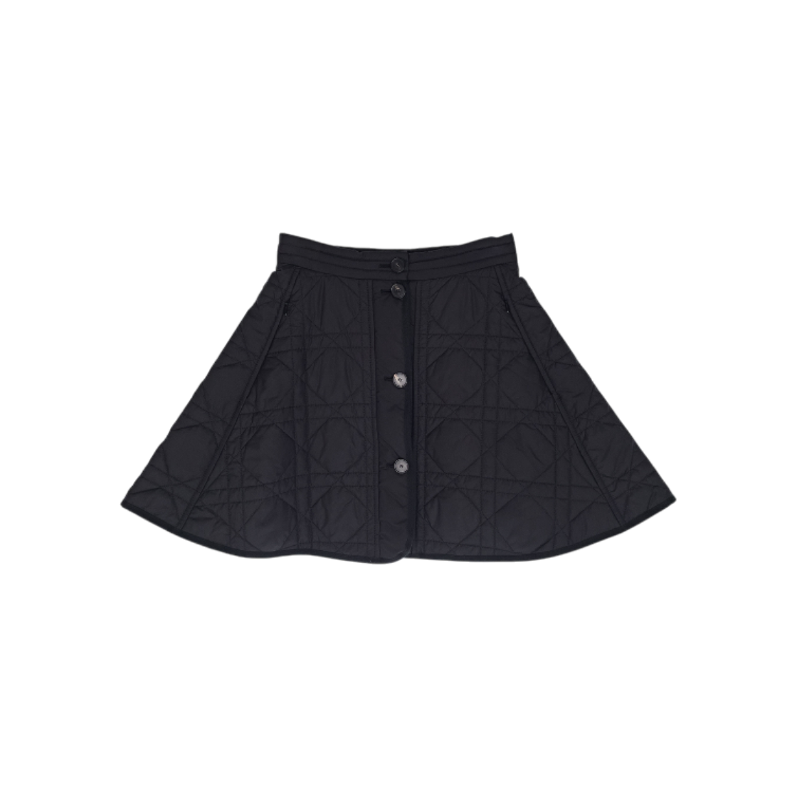 ITC8MUESHLUV Dior Macro Cannage Mini Skirt 32 Black