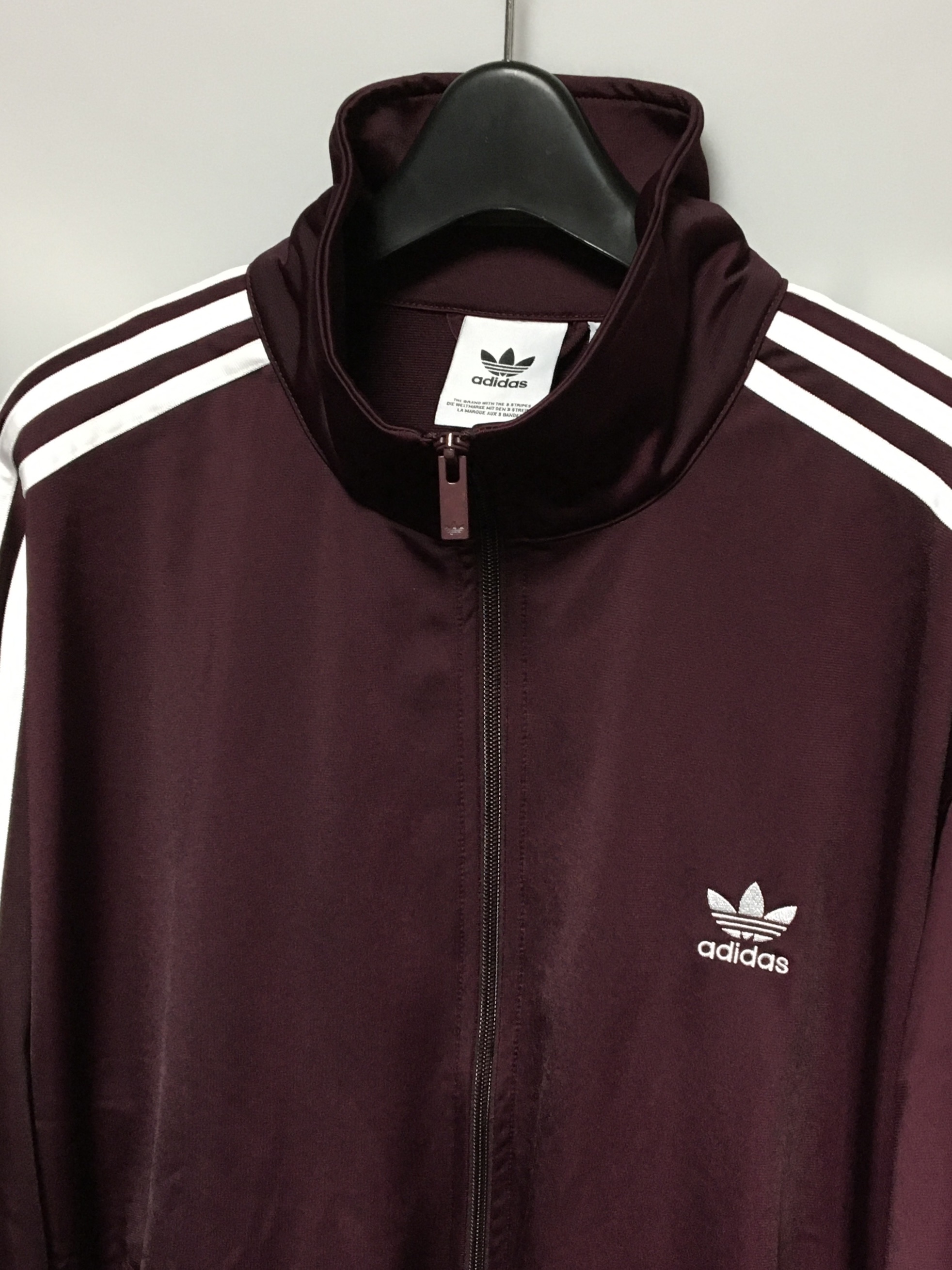 Adidas Adicolor Classic Firebird Track Top Maroon - KR Sizing 착용 스타일