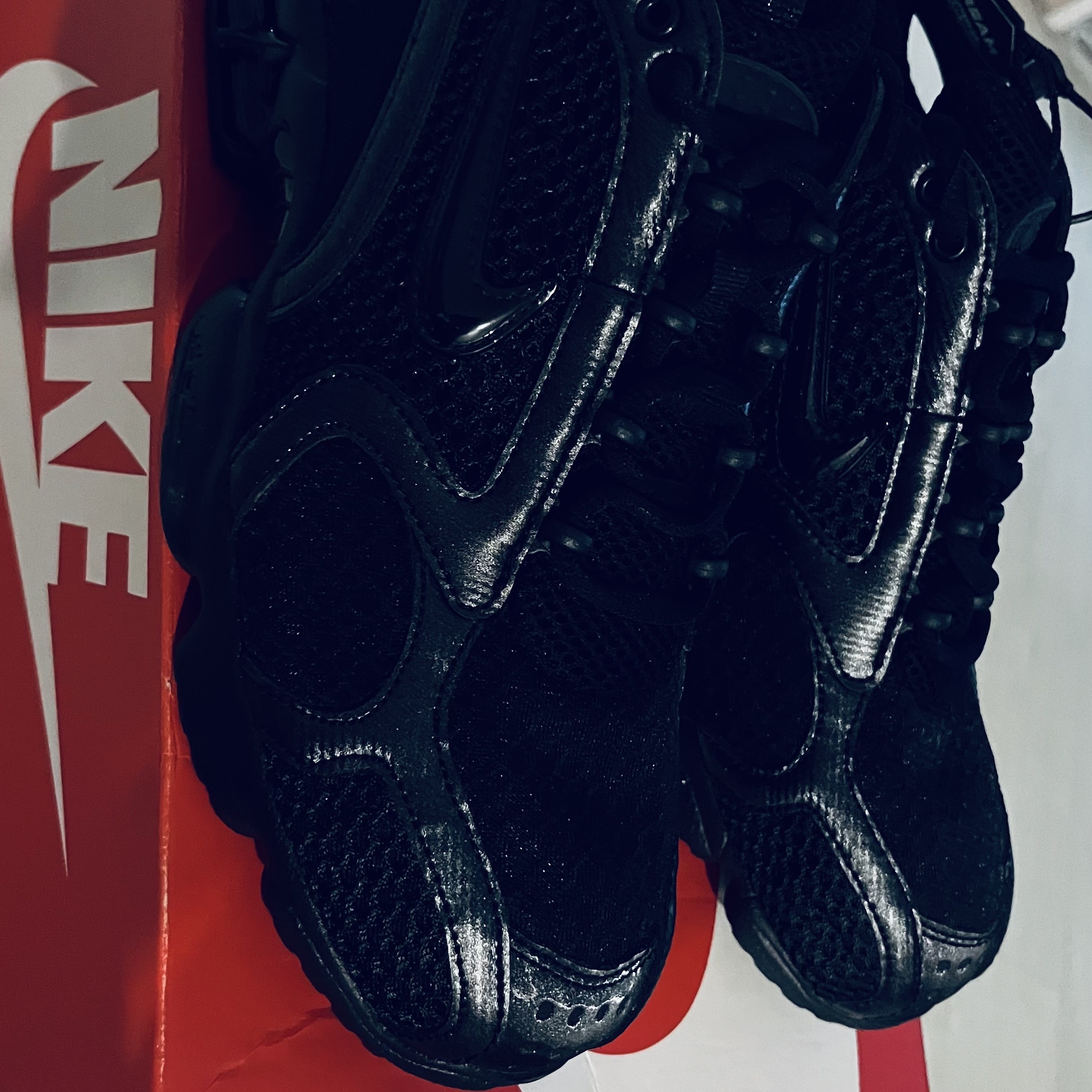 Nike Air Zoom Spiridon Cage 2 Black Anthracite 착용 스타일 - 2