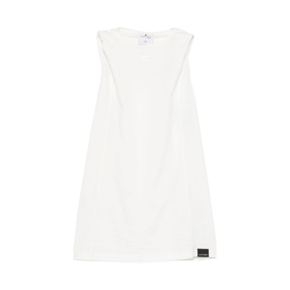 (W) 꾸레쥬 후드 탱크 탑 화이트((W) Courreges Hooded Tank Top White)