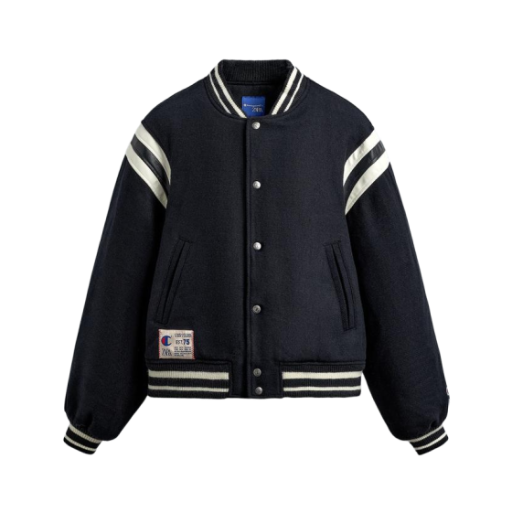 자라 x 챔피온 패딩 봄버 자켓 네이비 블루(Zara x Champion Padded Bomber Jacket Navy Blue)