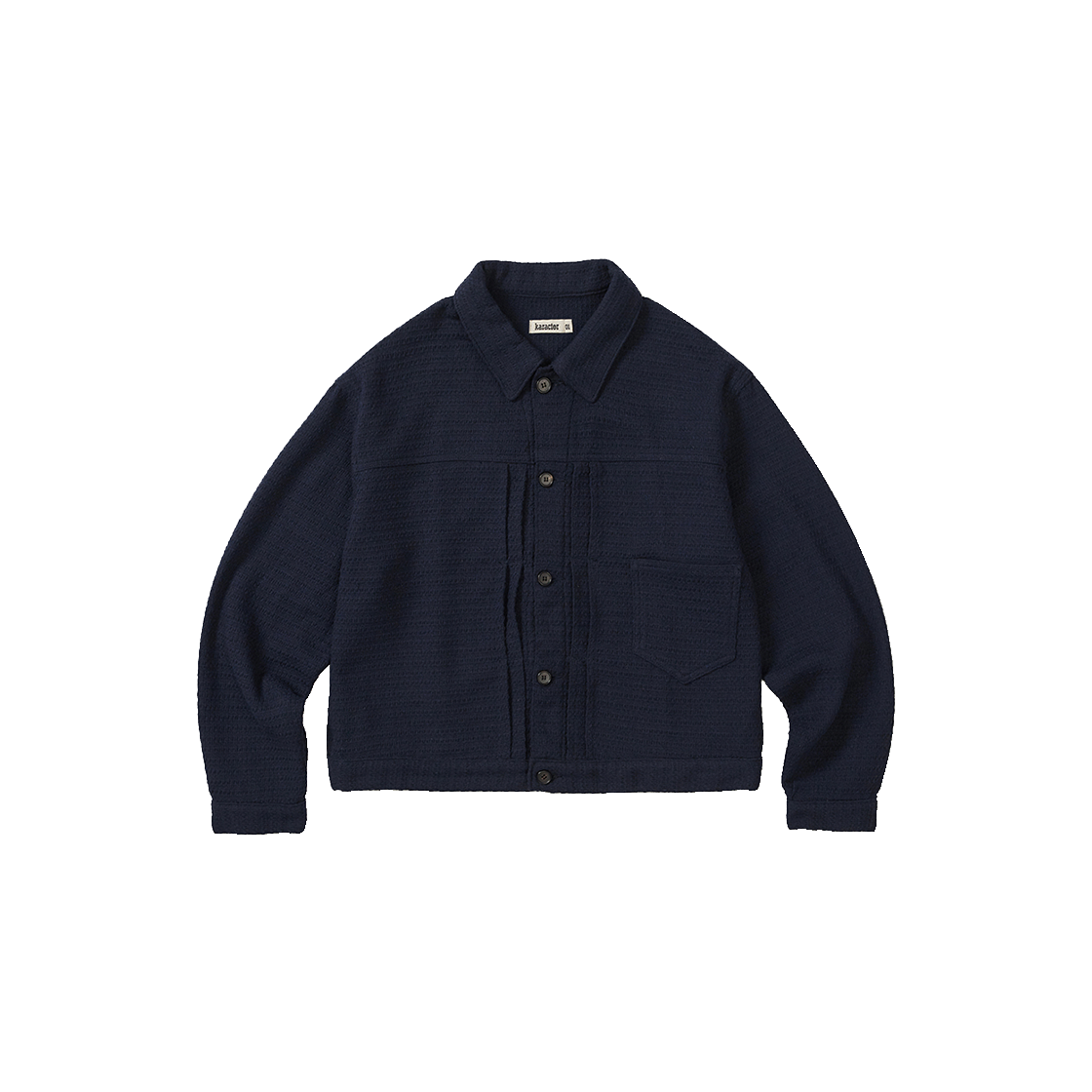 카락터 위브 트러커 자켓 네이비(Karactor Weave Trucker Jacket Navy)