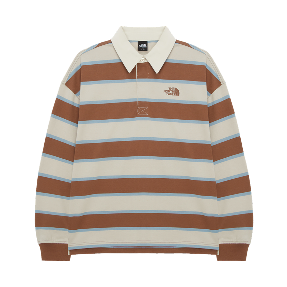 NT7TR57C The North Face Easyon Stripe Polo T-Shirt Camel