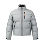(W) Salomon Contour Cropped Down Jacket Silver