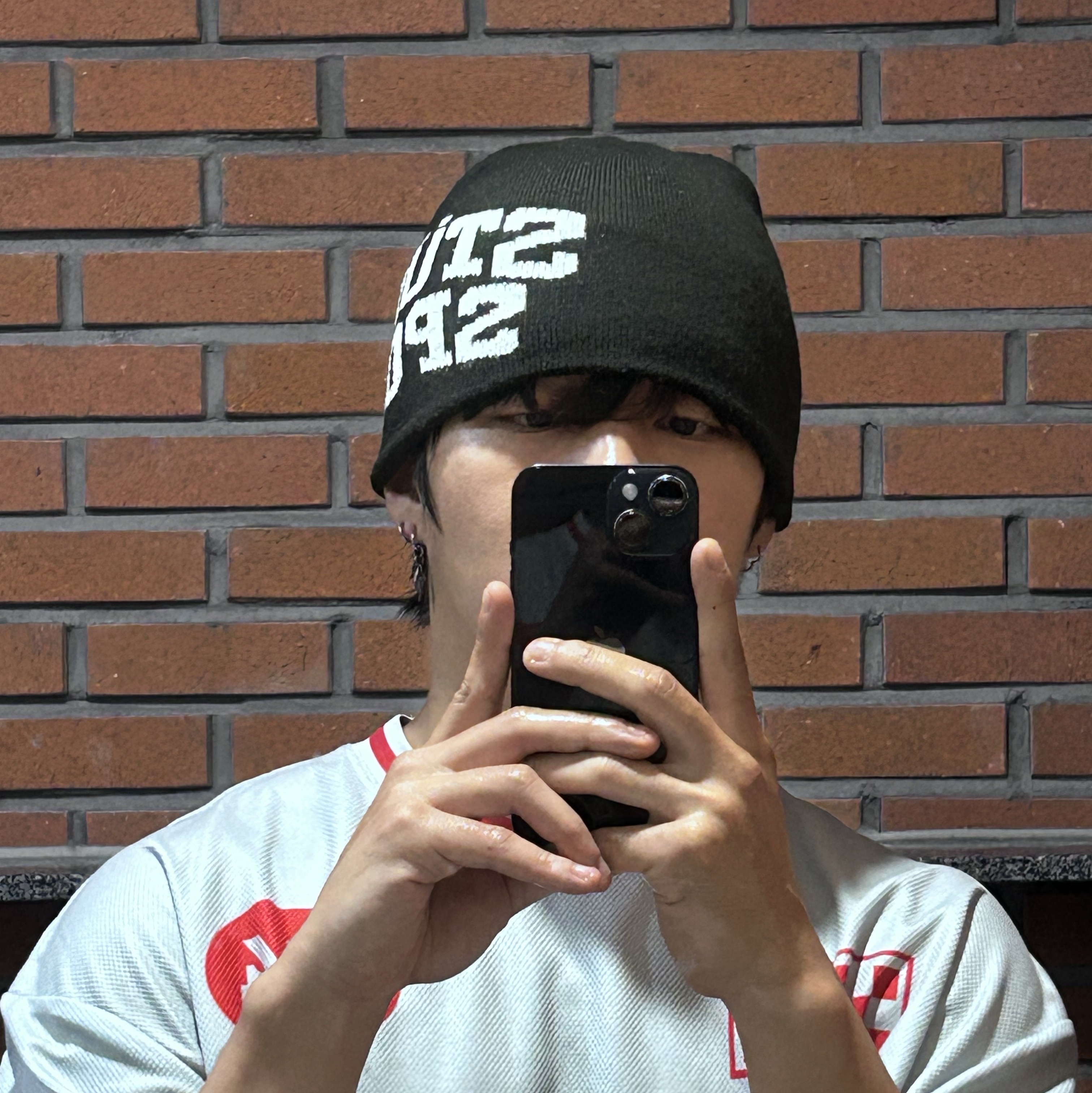 Stussy Sport Jacquard Skullcap Beanie Black 착용 스타일