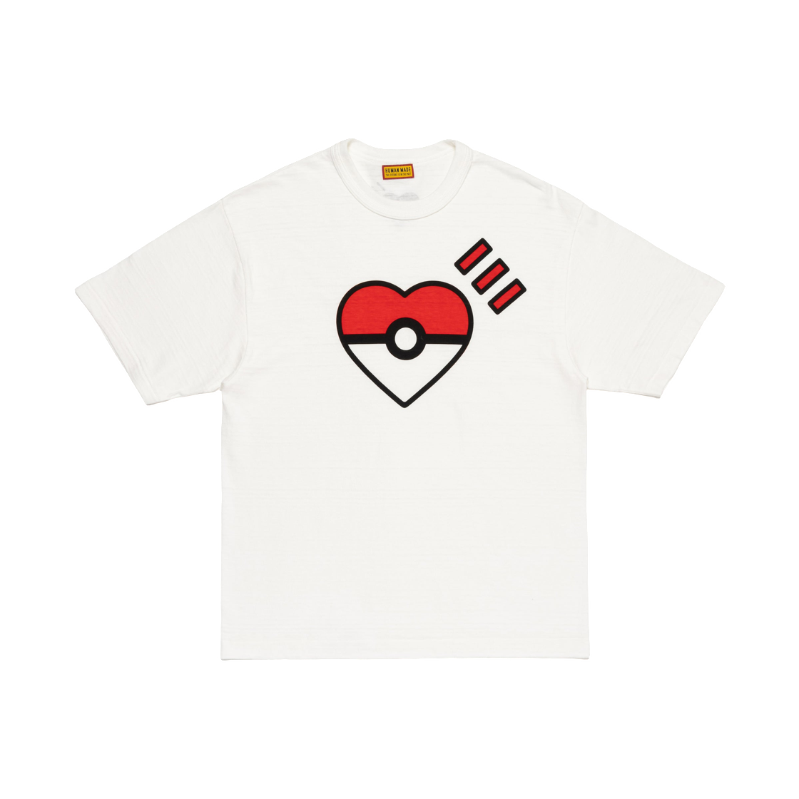 휴먼 메이드 x 포켓몬 메이드 그래픽 티셔츠 화이트(Human Made x Pokemon Made Graphic T-Shirt White) - 1
