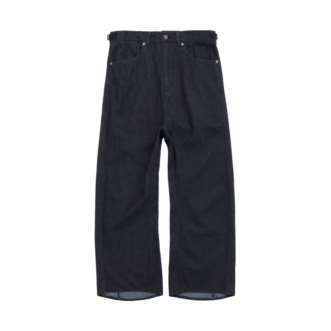 PL5LDN8012I4 Polyteru Curved Denim Pants Indigo