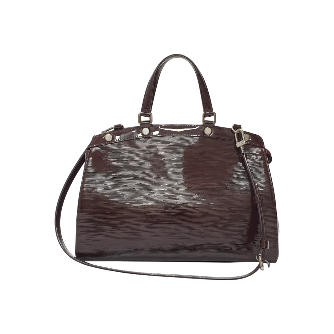 ITAVEOLP5WKK Louis Vuitton M40485 Vernis Épi Wine Brea MM Tote Bag with Shoulder Strap