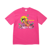 Supreme All Dogs Go To Heaven T-Shirt Fuchsia - 25FW
