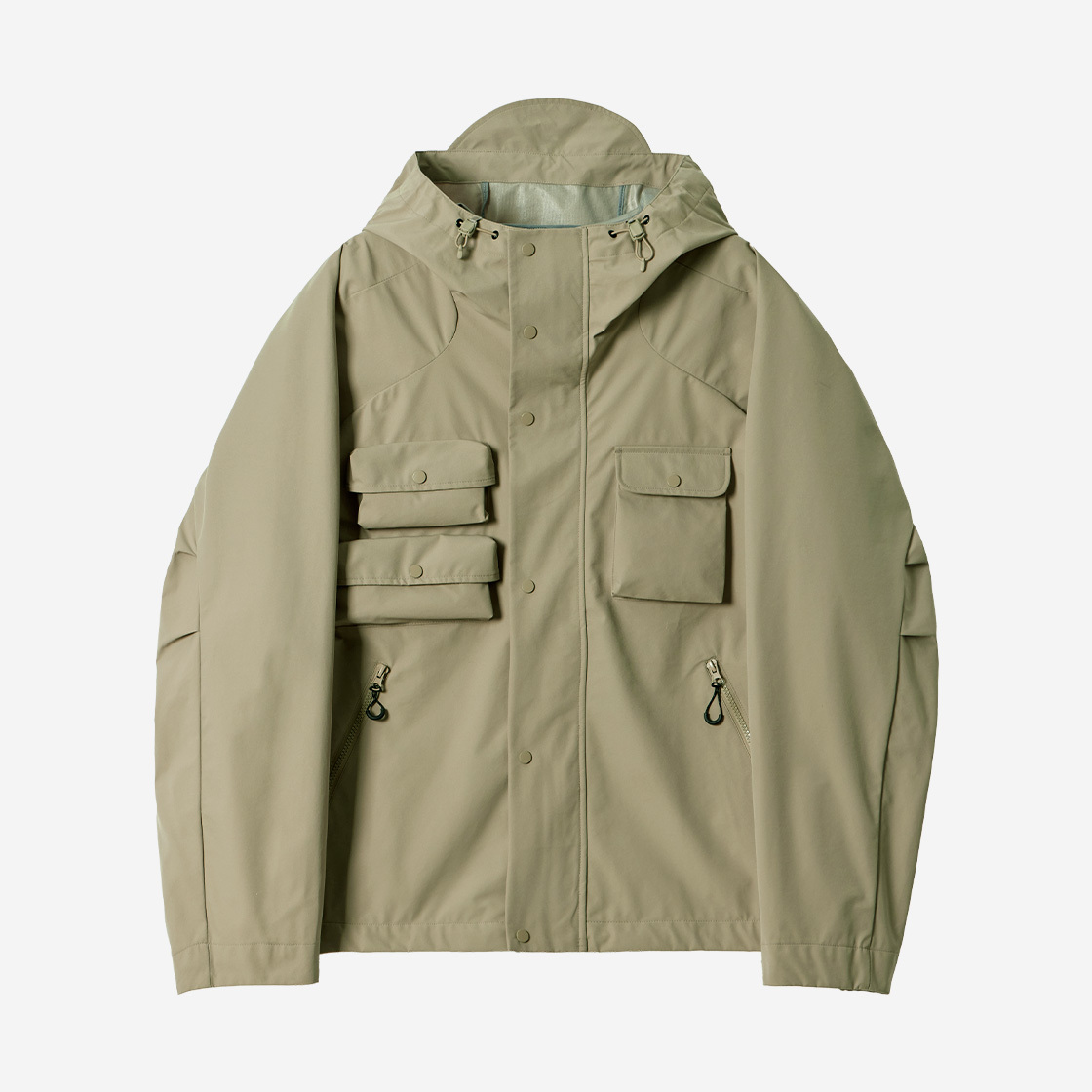 KB3JK1072MBG KALA PATTHAR Outpocket Raglan Shorts Windbreaker Beige