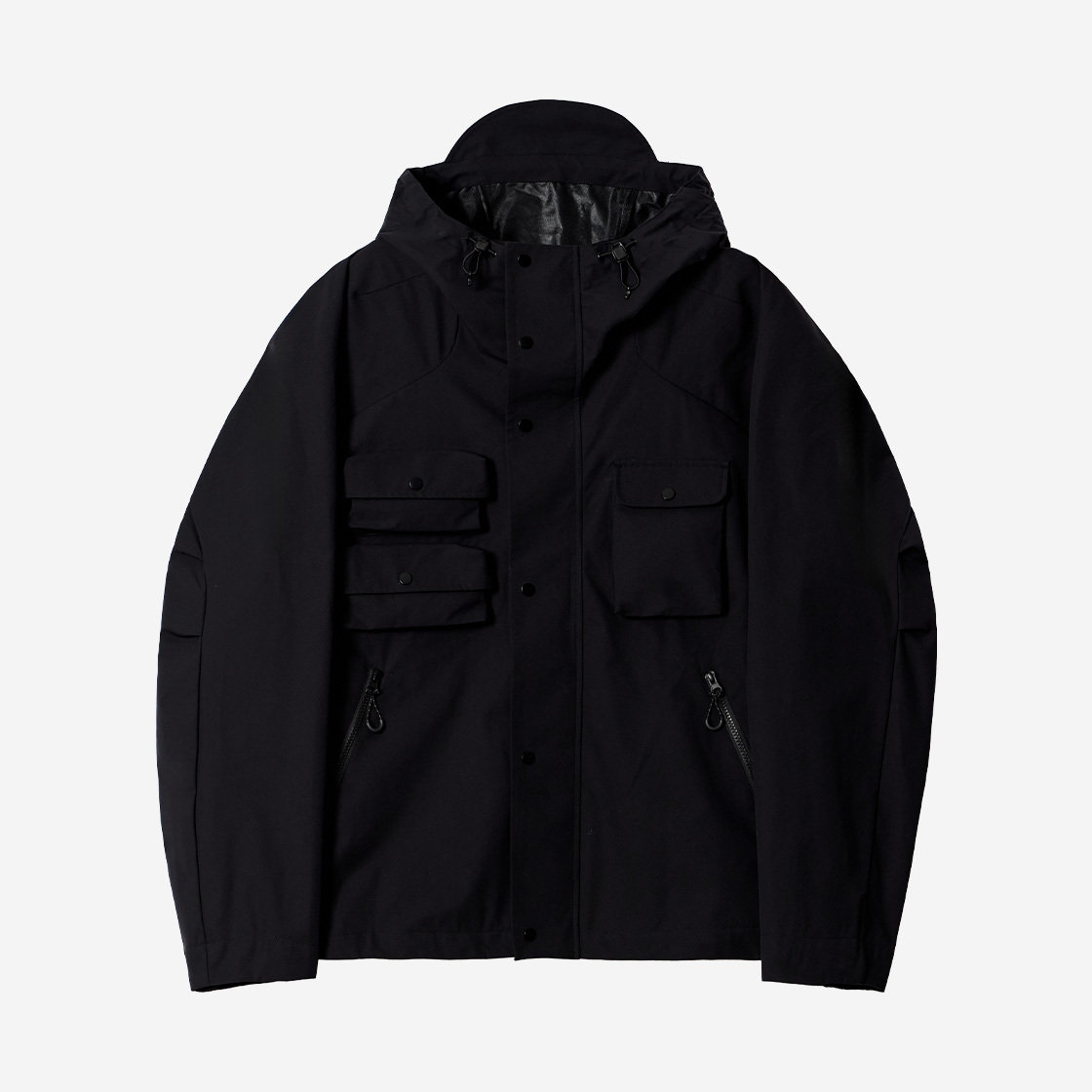 KB3JK1072MBK KALA PATTHAR Outpocket Raglan Shorts Windbreaker Black