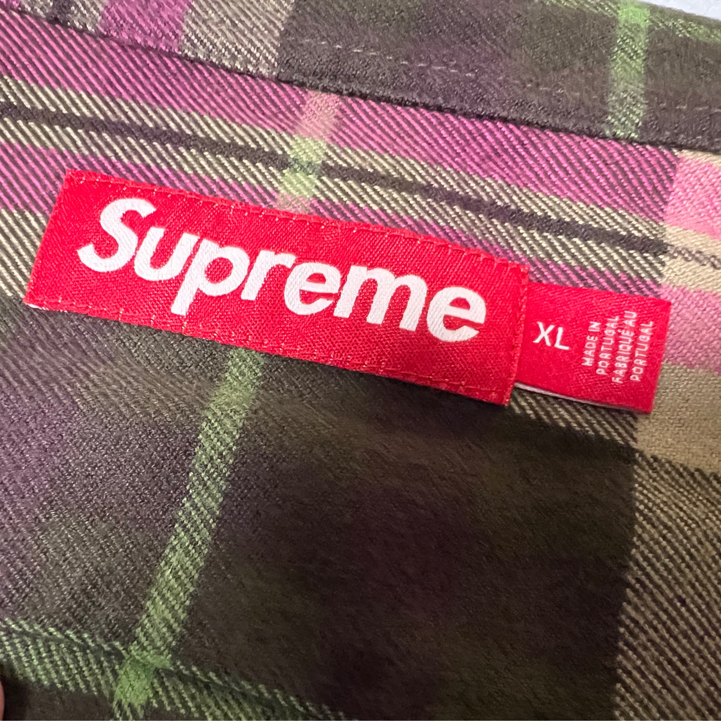 Supreme Plaid Flannel Shirt Brown - 25FW 착용 스타일 - 2