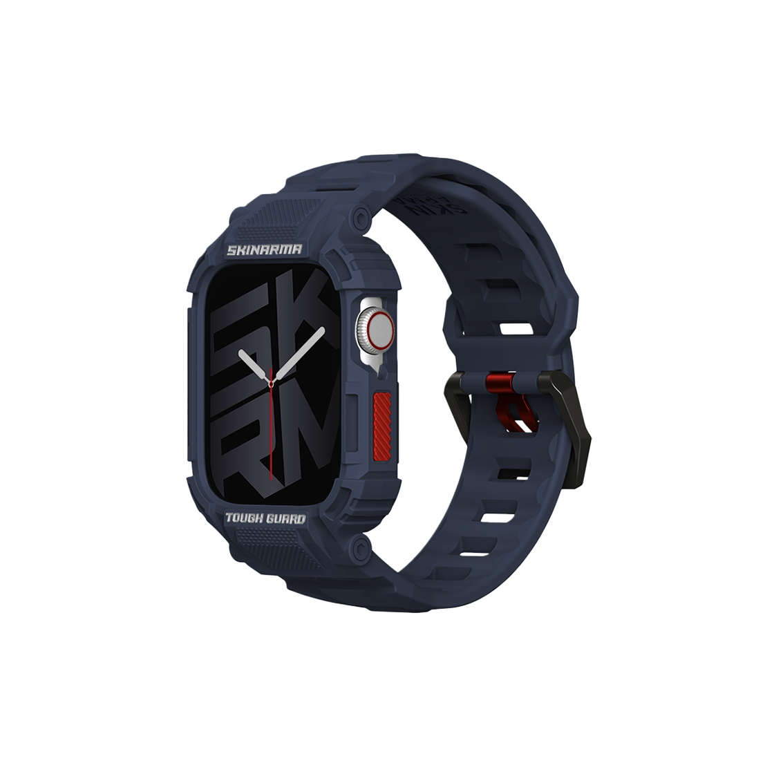 SK-WS-MECHA-BLU45 Skinarma MECHA 2in1 Apple Watch Strap Integrated Case Navy (45/44mm)