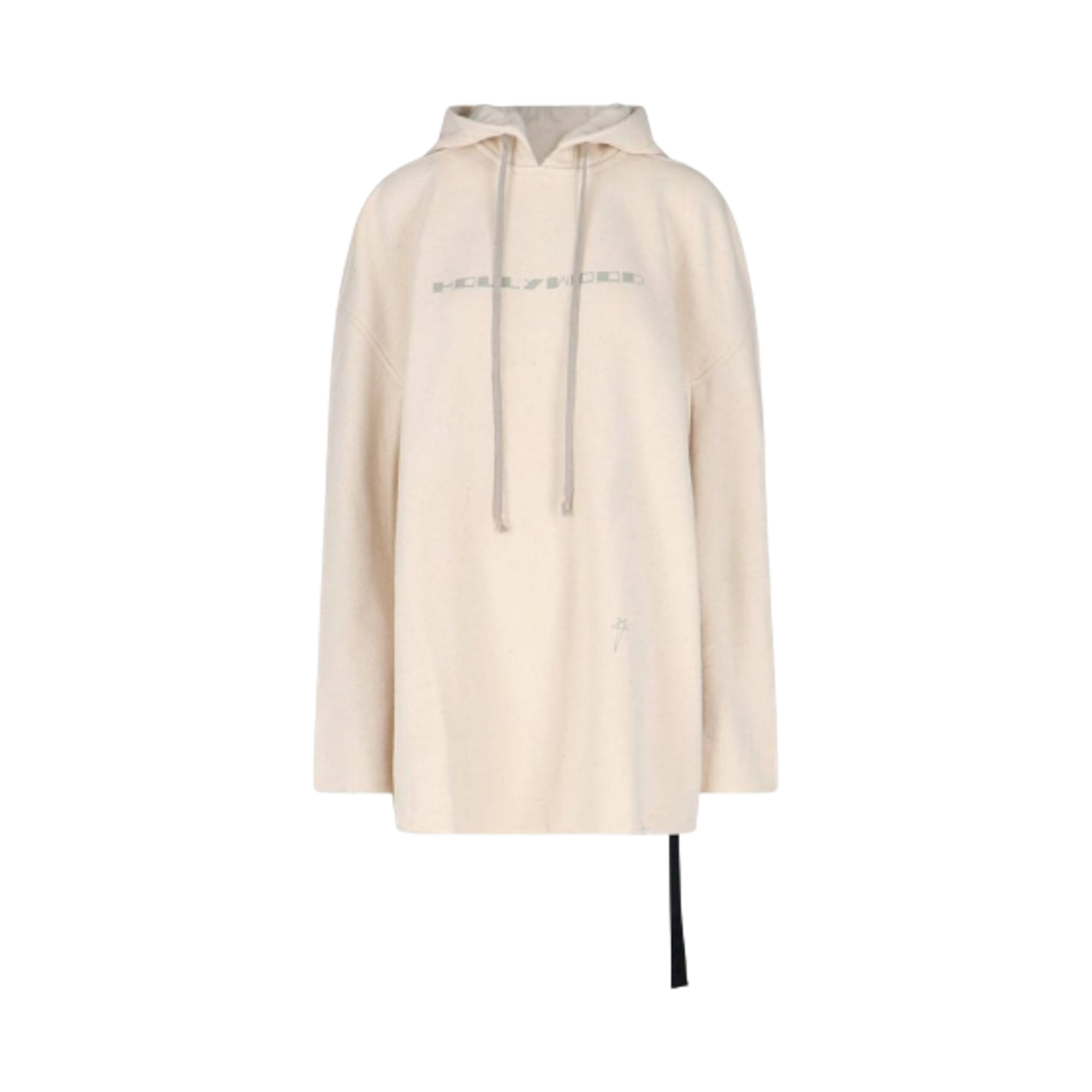 (W) 릭 오웬스 오버사이즈 코튼 후드 화이트((W) Rick Owens Oversized Cotton Hoodie White)