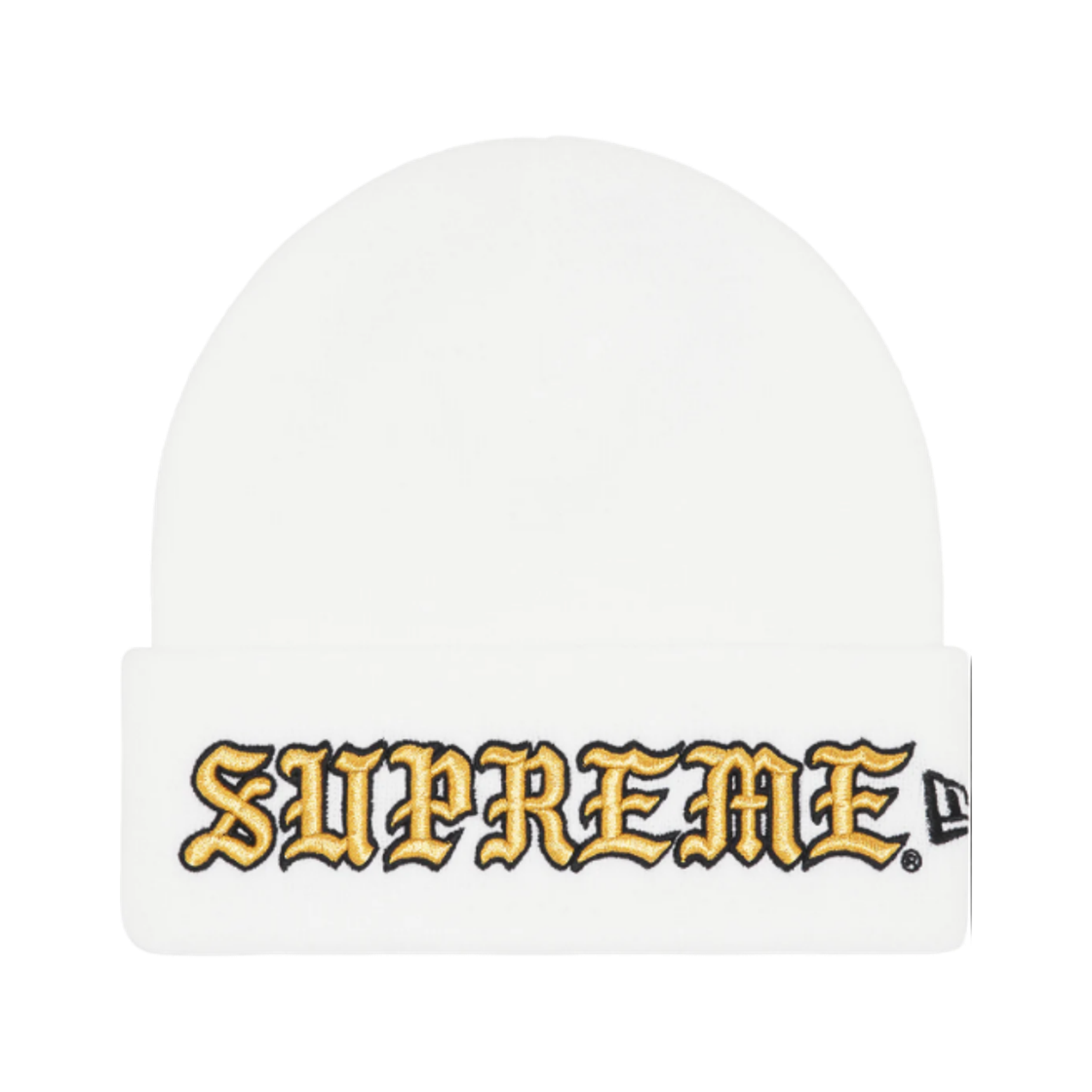 슈프림 뉴에라 올드 잉글리쉬 비니 화이트 - 25FW(Supreme New Era Old English Beanie White - 25FW) - 1