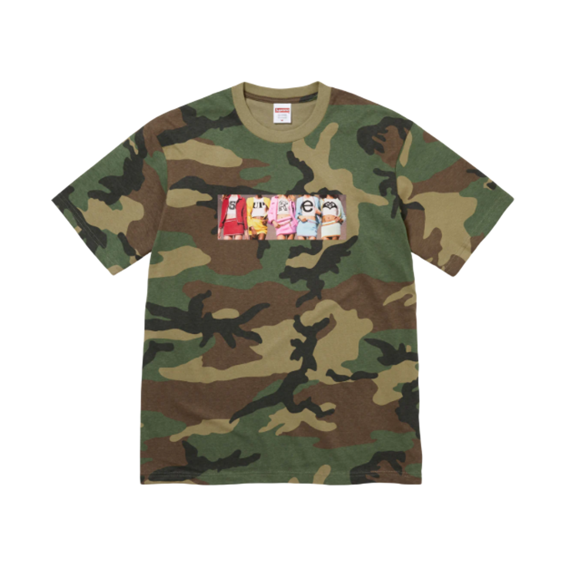 - Supreme Girls T-Shirt Woodland Camo - 25FW