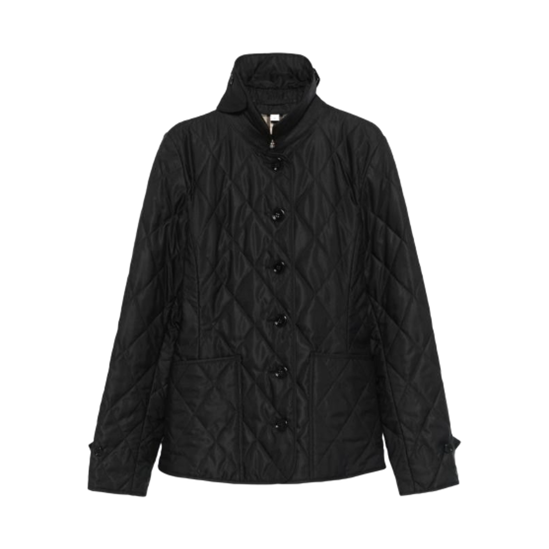 (W) 버버리 퀄티드 자켓 블랙((W) Burberry Quilted Jacket Black) - 1