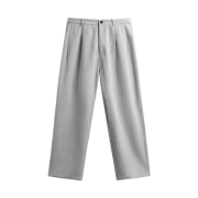 Zara x Champion Relaxed Fit Pleated Pants Gray Marl