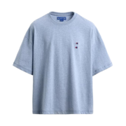 Zara x Champion Patch T-Shirt Blue Marl