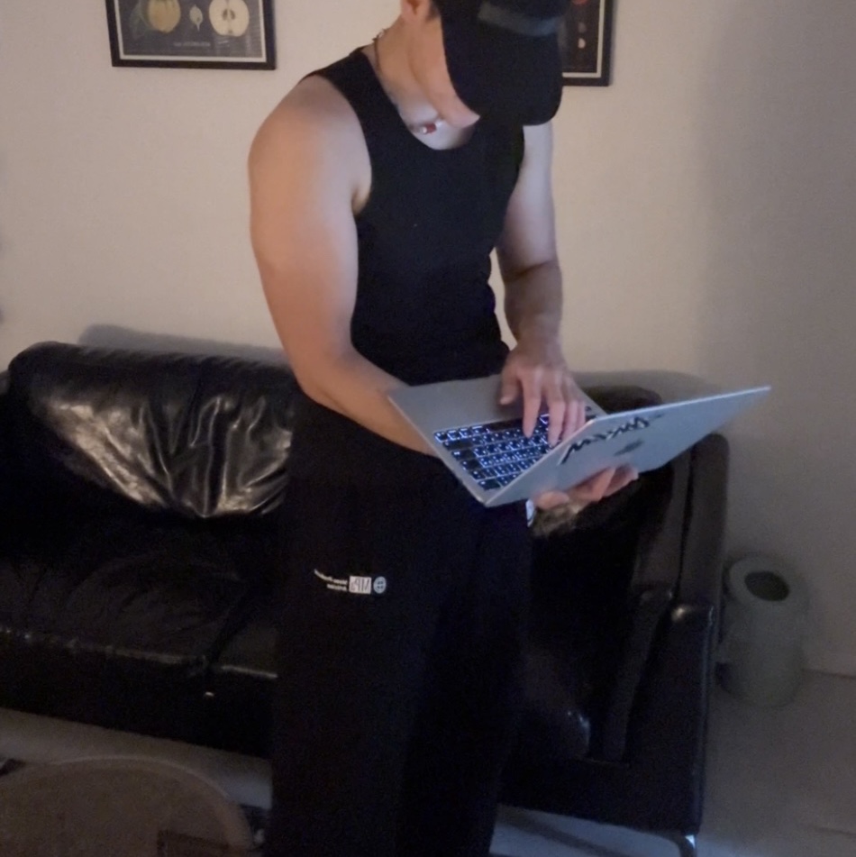 PLASTICPRODUCT Mpa Sweatpants Black 착용 스타일 - 2