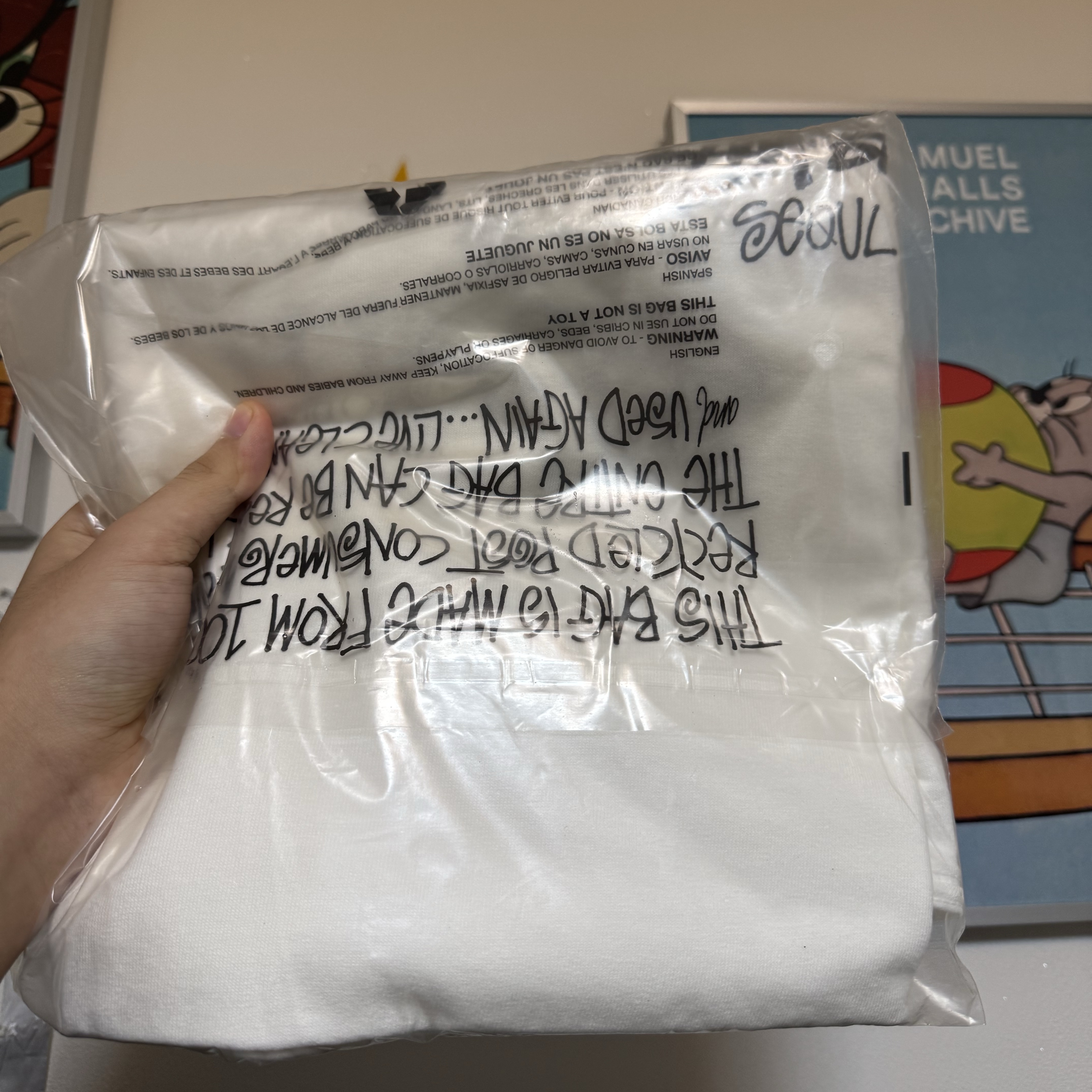 Stussy Stock Seoul T-Shirt White 착용 스타일