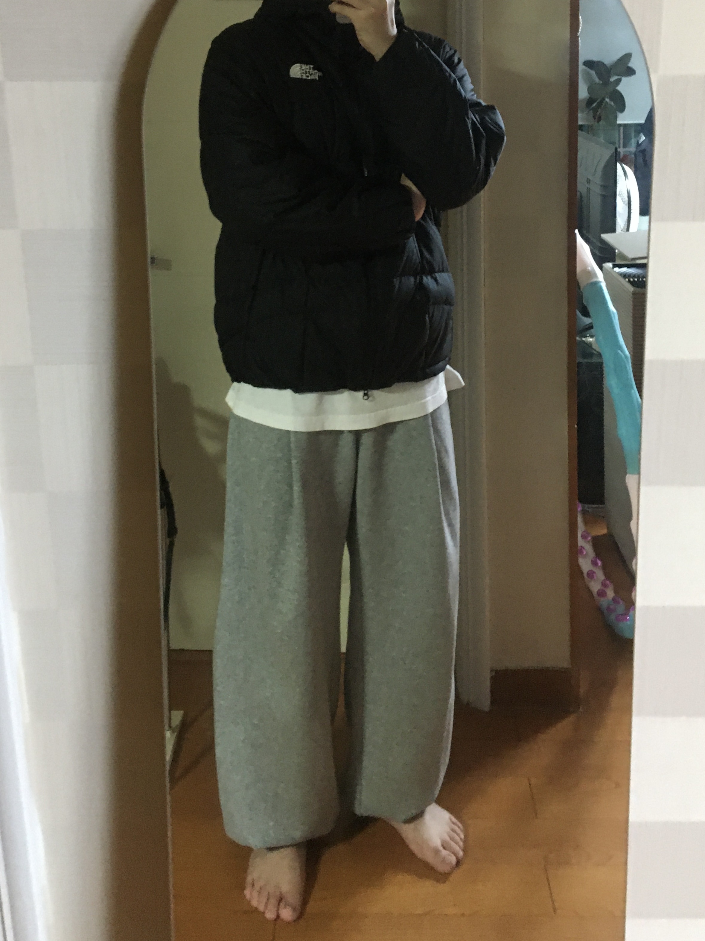 The North Face White Label Wave LT On Ball Jacket Black 착용 스타일