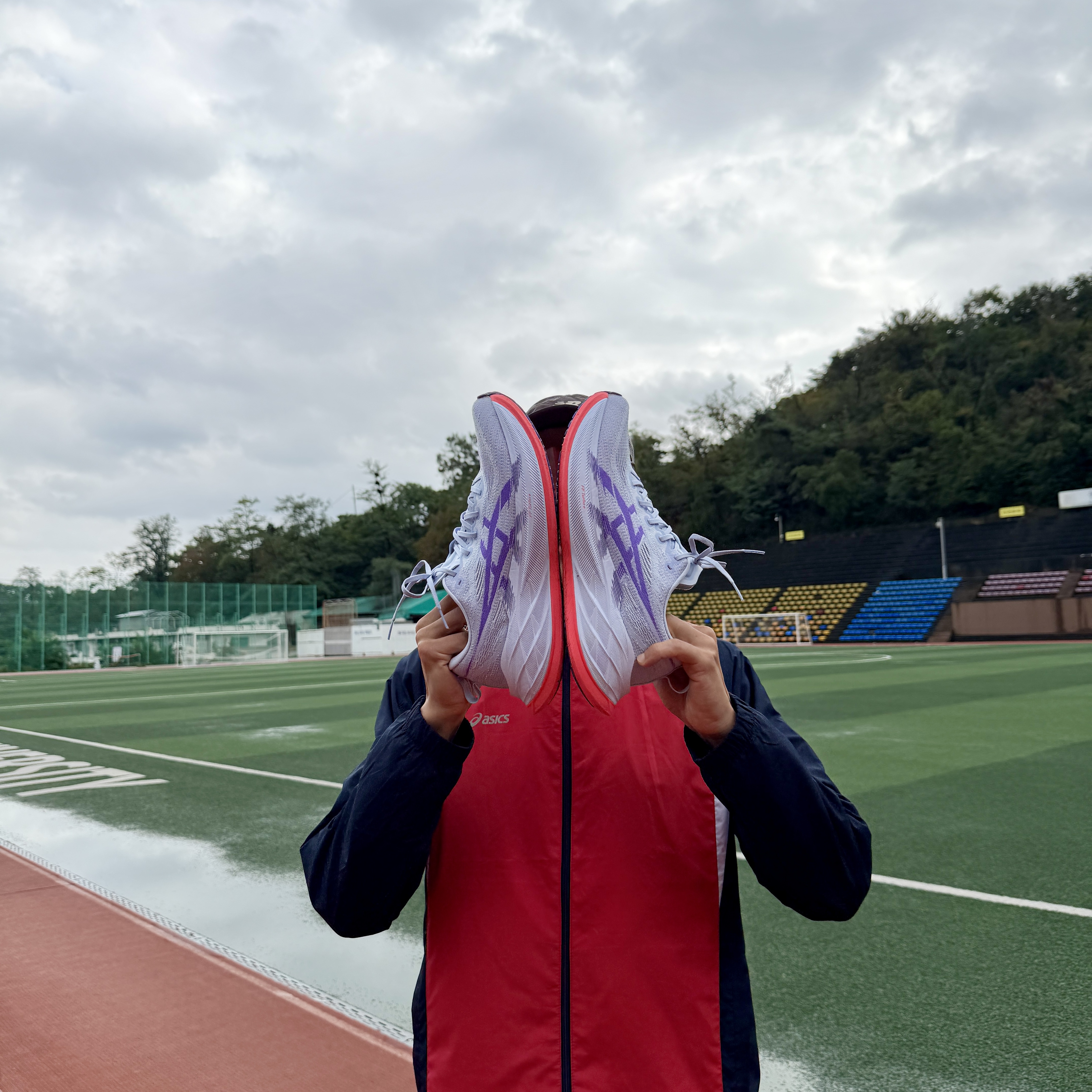 Asics Superblast 2 Blue Fade Edo Purple 착용 스타일