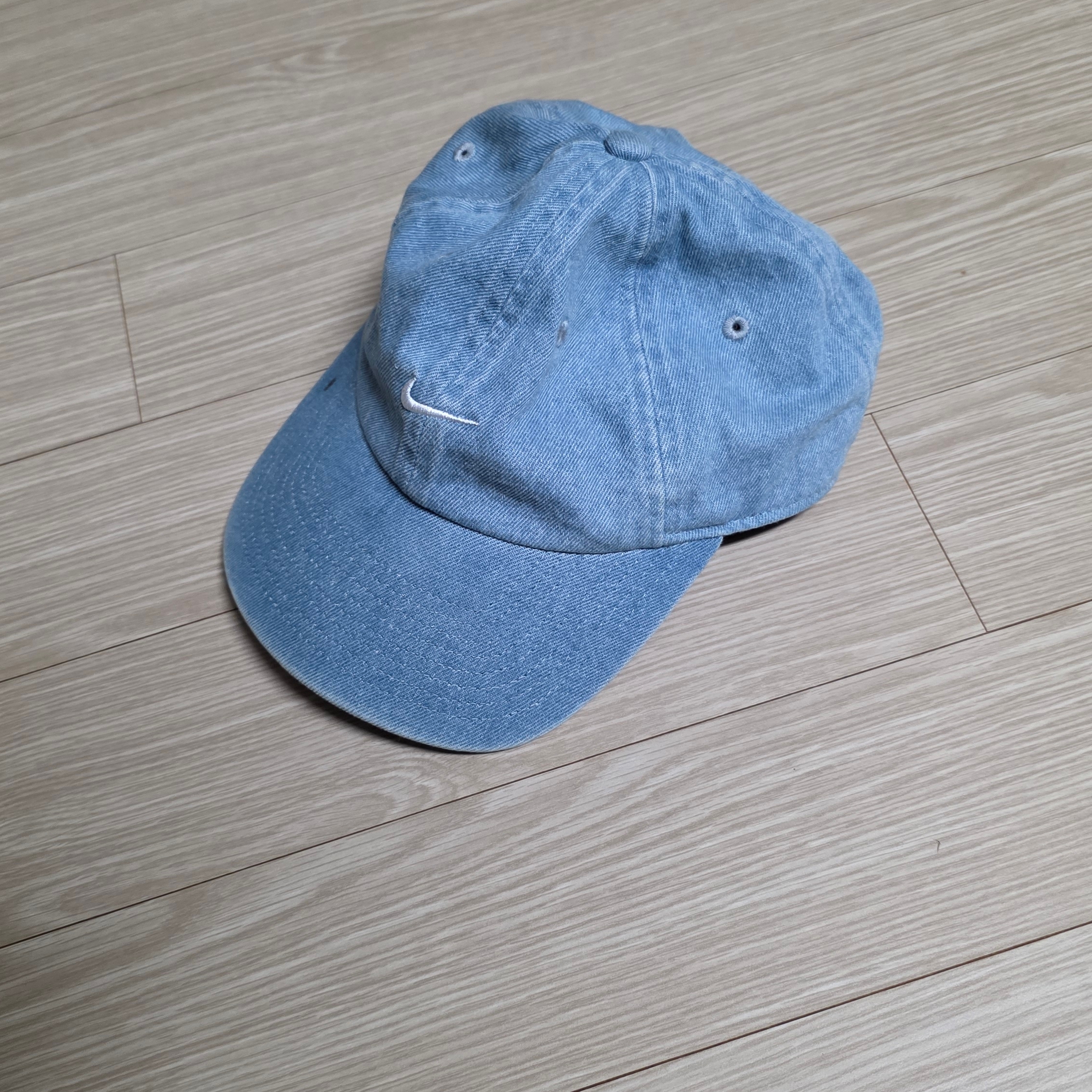 Nike Club Unstructured Denim Cap Aegean Storm Thunder Blue 착용 스타일