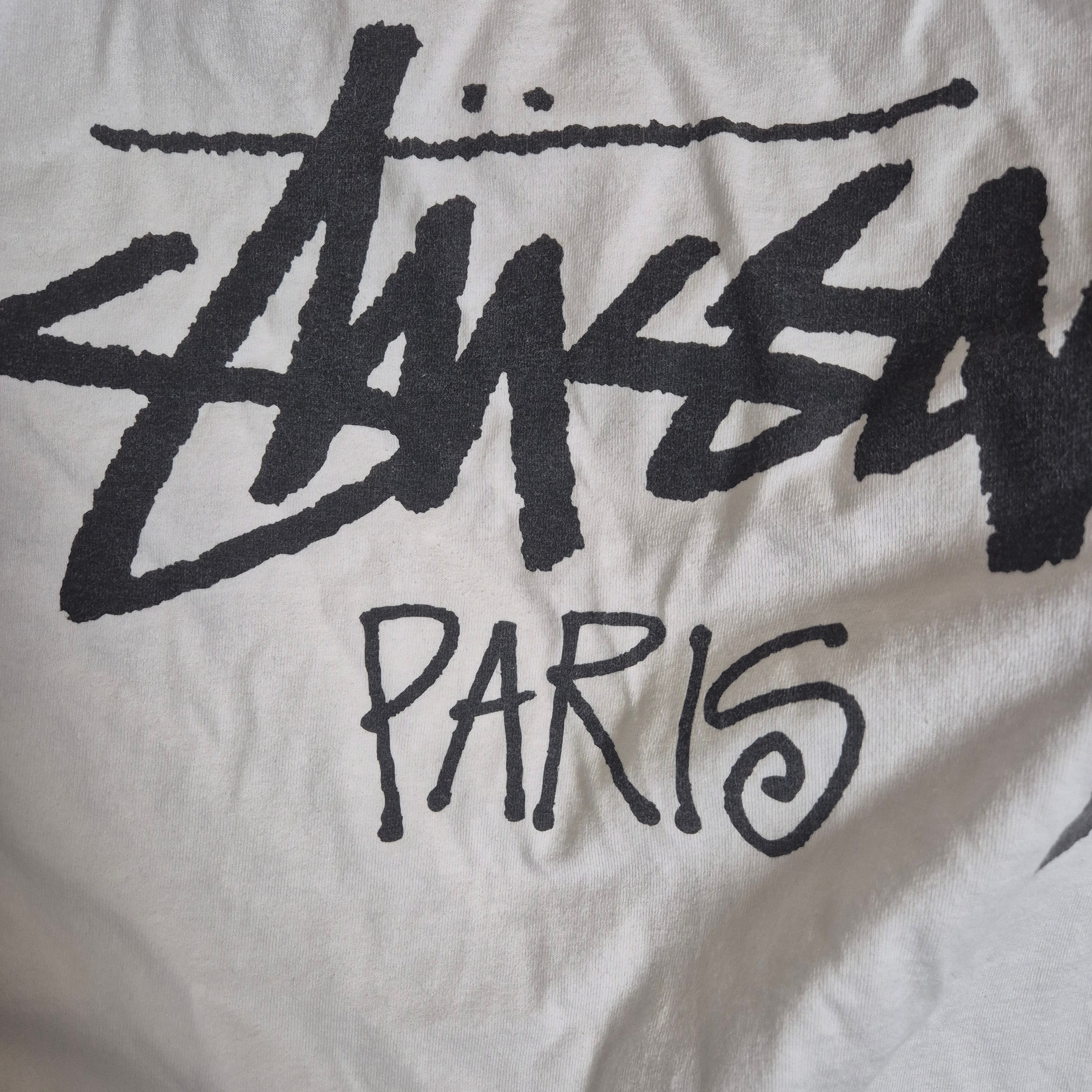Stussy Stock Paris T-Shirt White 착용 스타일