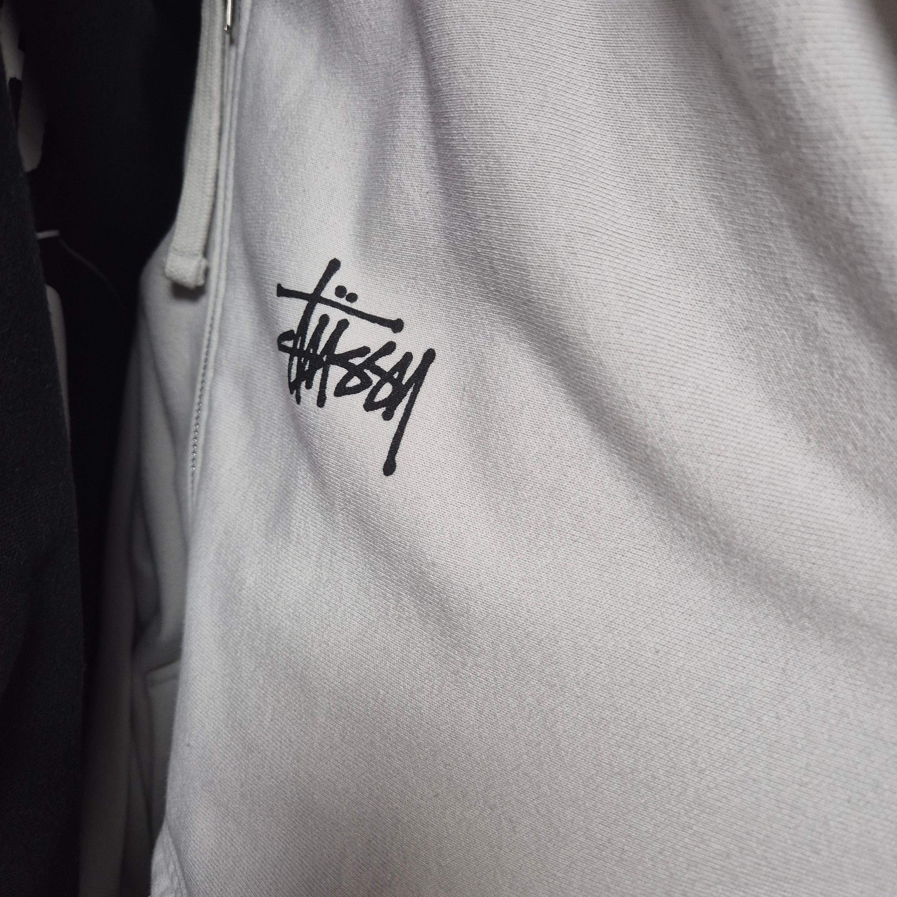 Stussy Basic Stussy Zip Hoodie Ash Heather 착용 스타일