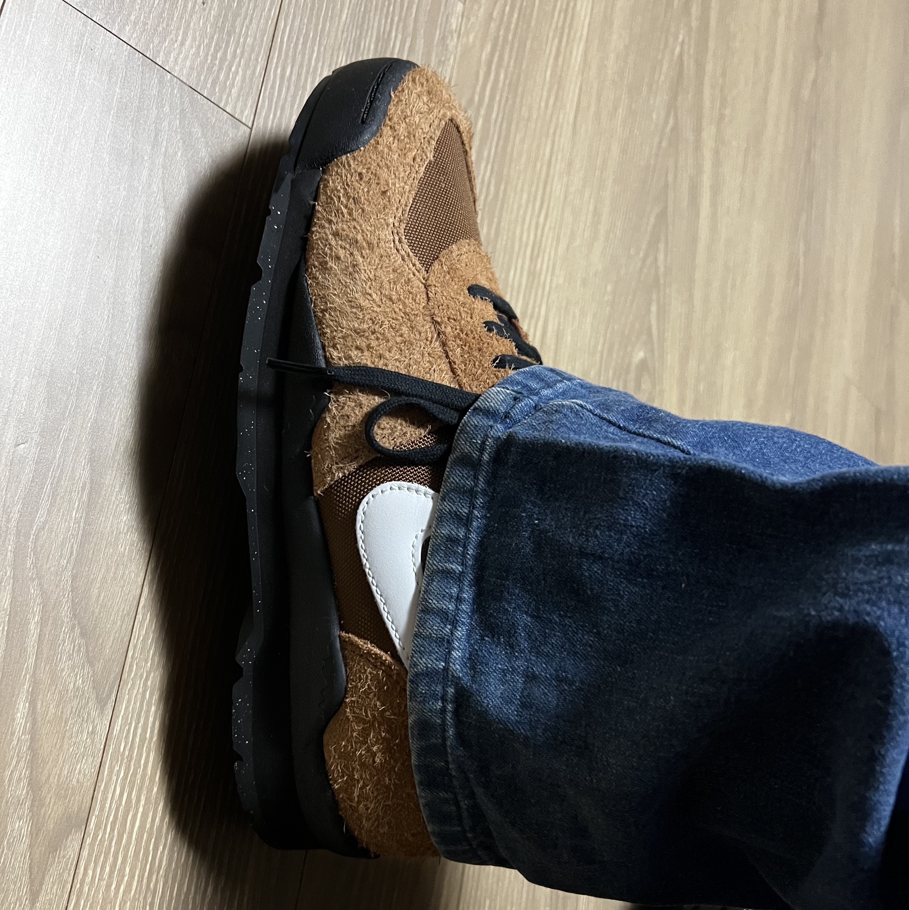 Nike x Stussy Air Baltoro Light British Tan and Black 착용 스타일 - 1