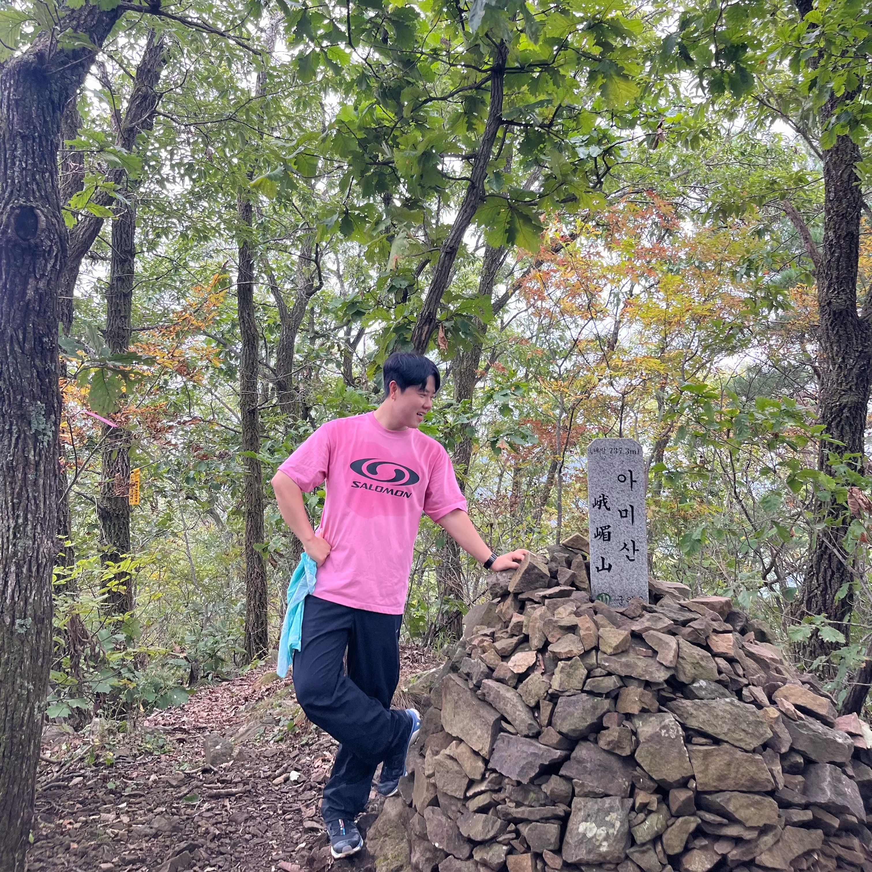 Salomon Link Short Sleeve T-Shirt White, Salomon XT-6 Clear Black Riviera 착용 스타일