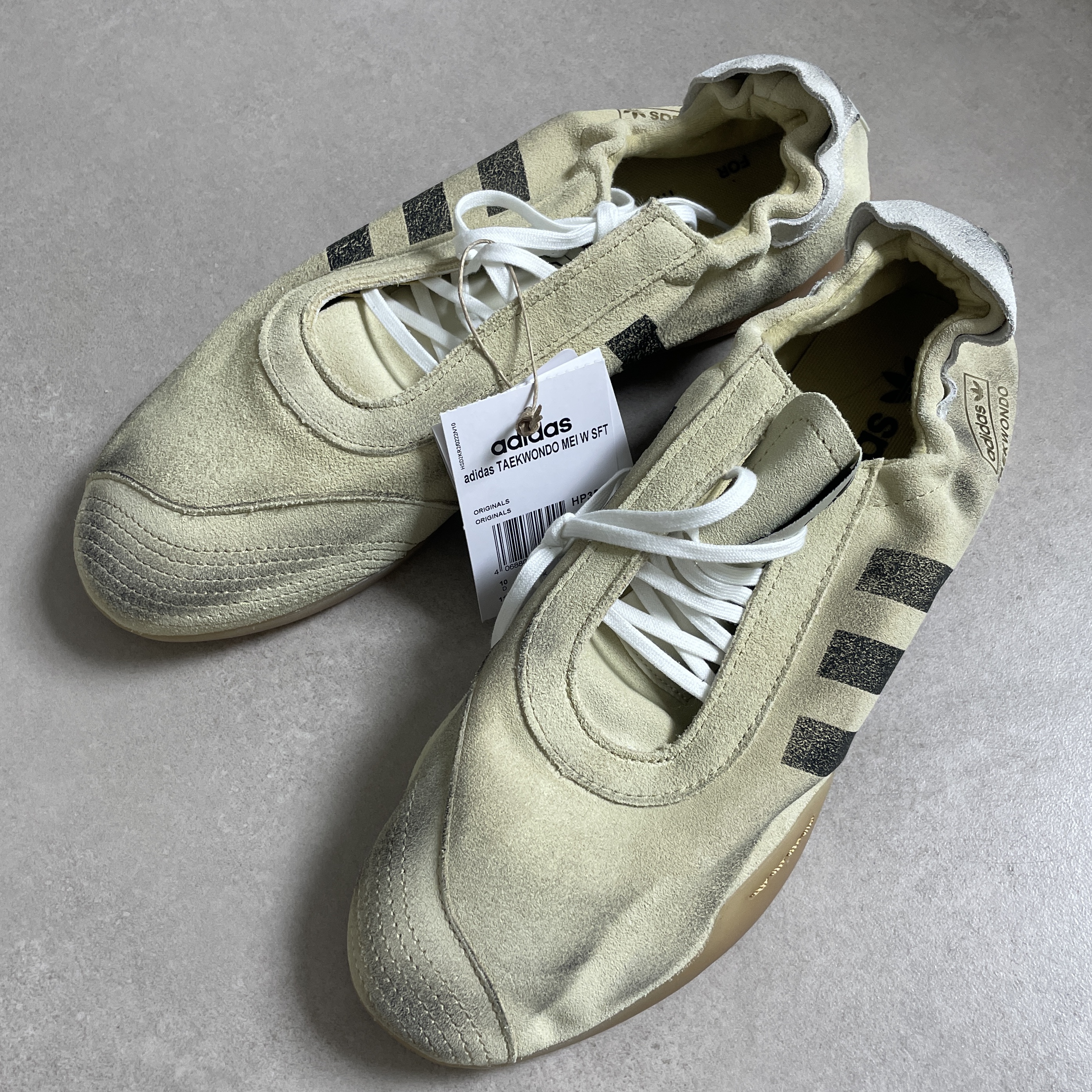 (W) Adidas x Song for the Mute Taekwondo Mei Cream White Core Black 착용 스타일 - 3