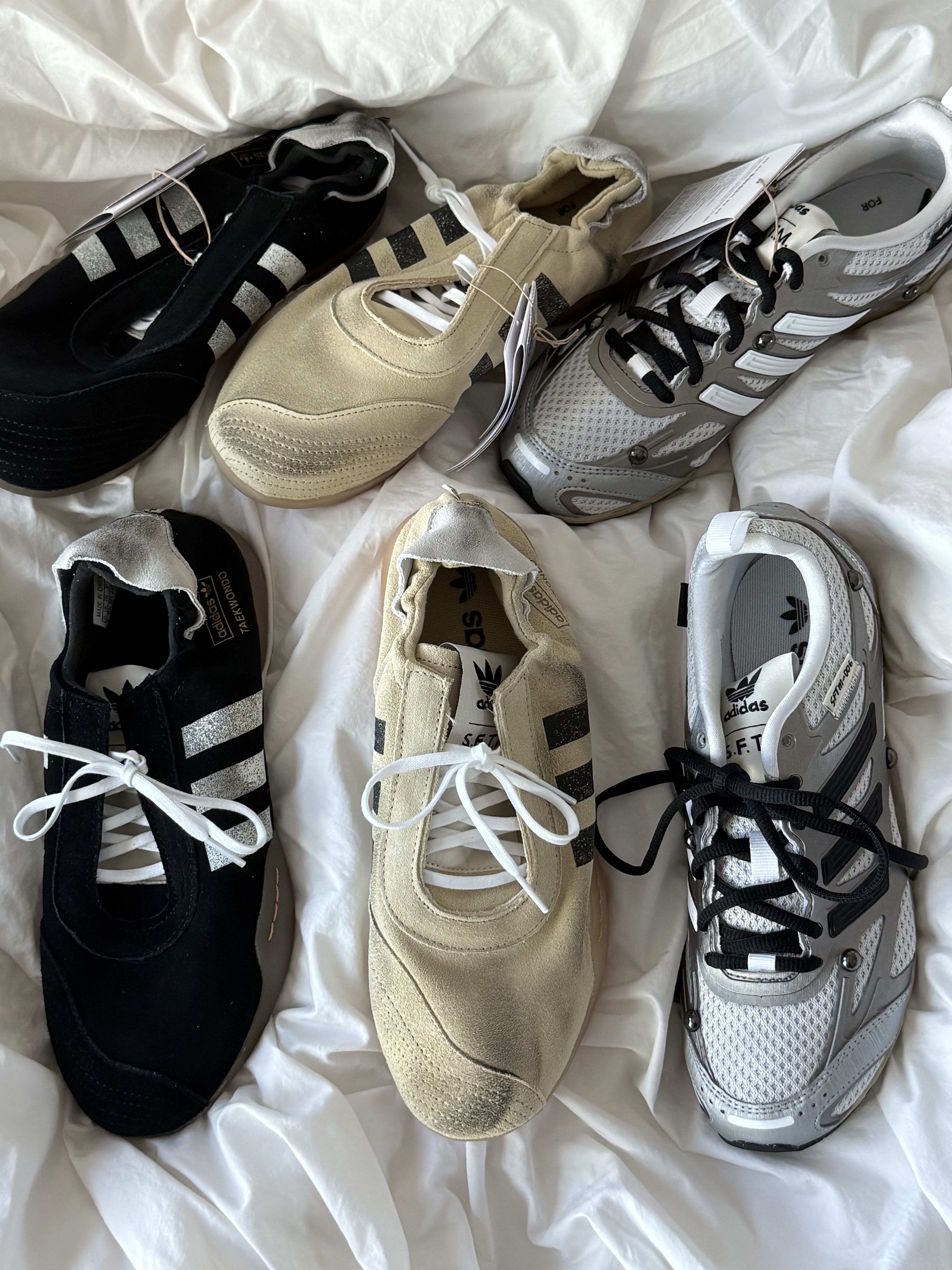 (W) Adidas x Song for the Mute Taekwondo Mei Cream White Core Black, (W) Adidas x Song for the Mute Taekwondo Mei Core Black Cloud White 착용 스타일