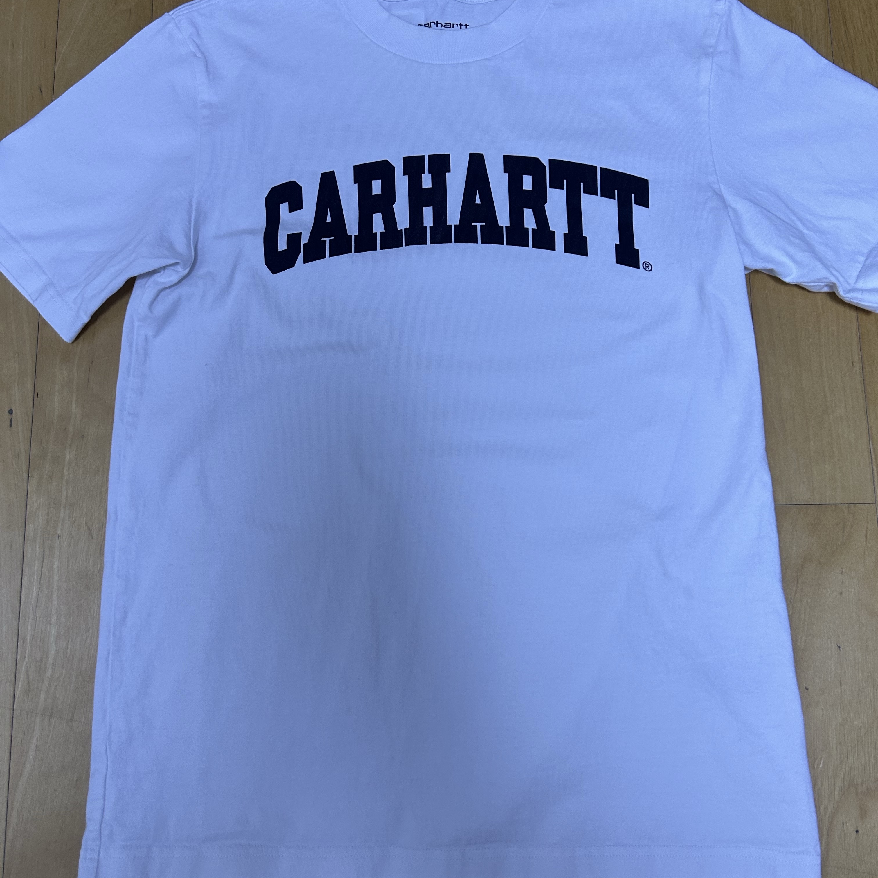 Carhartt WIP University S/S T-Shirt White 착용 스타일
