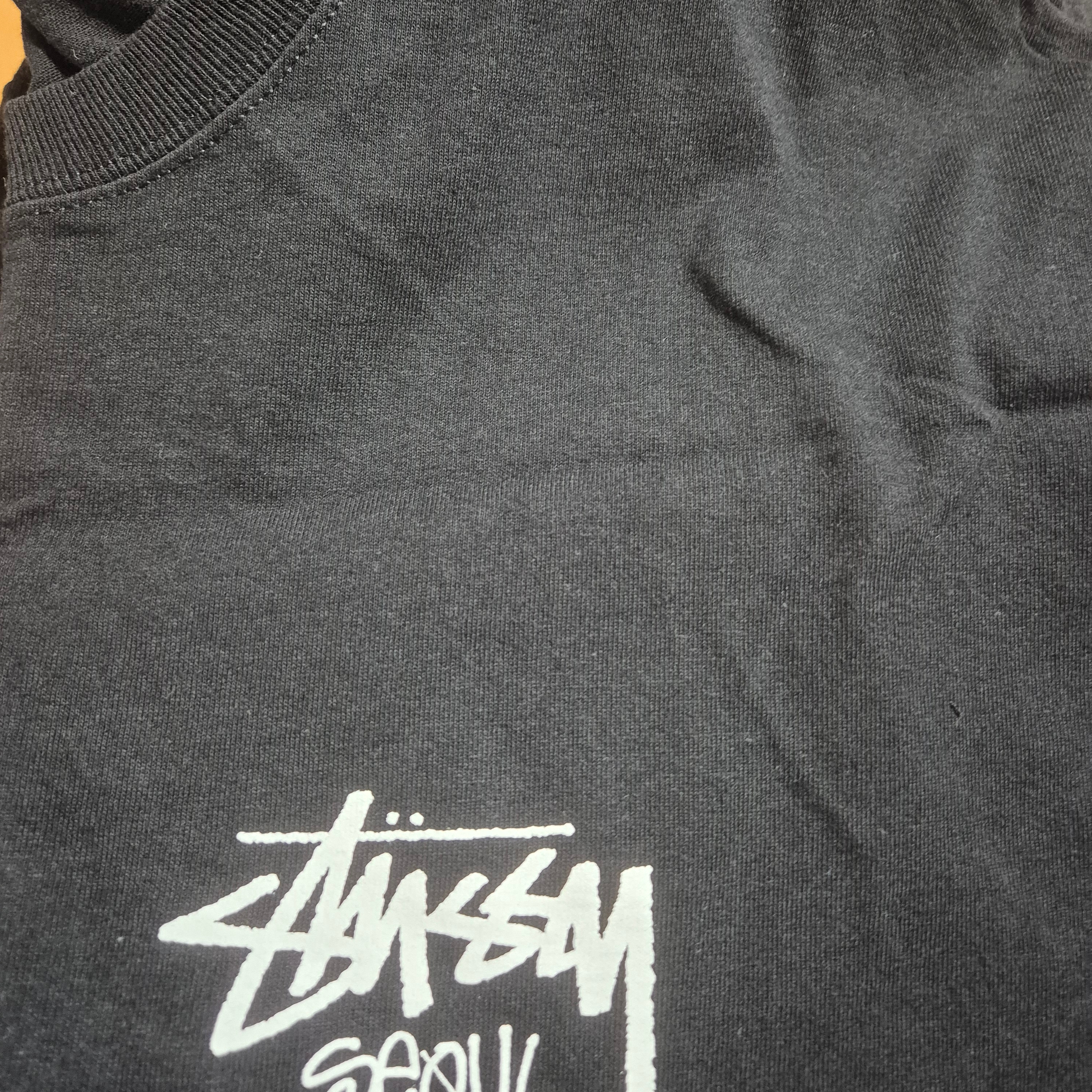 Stussy Stock Seoul LS T-Shirt Black 착용 스타일