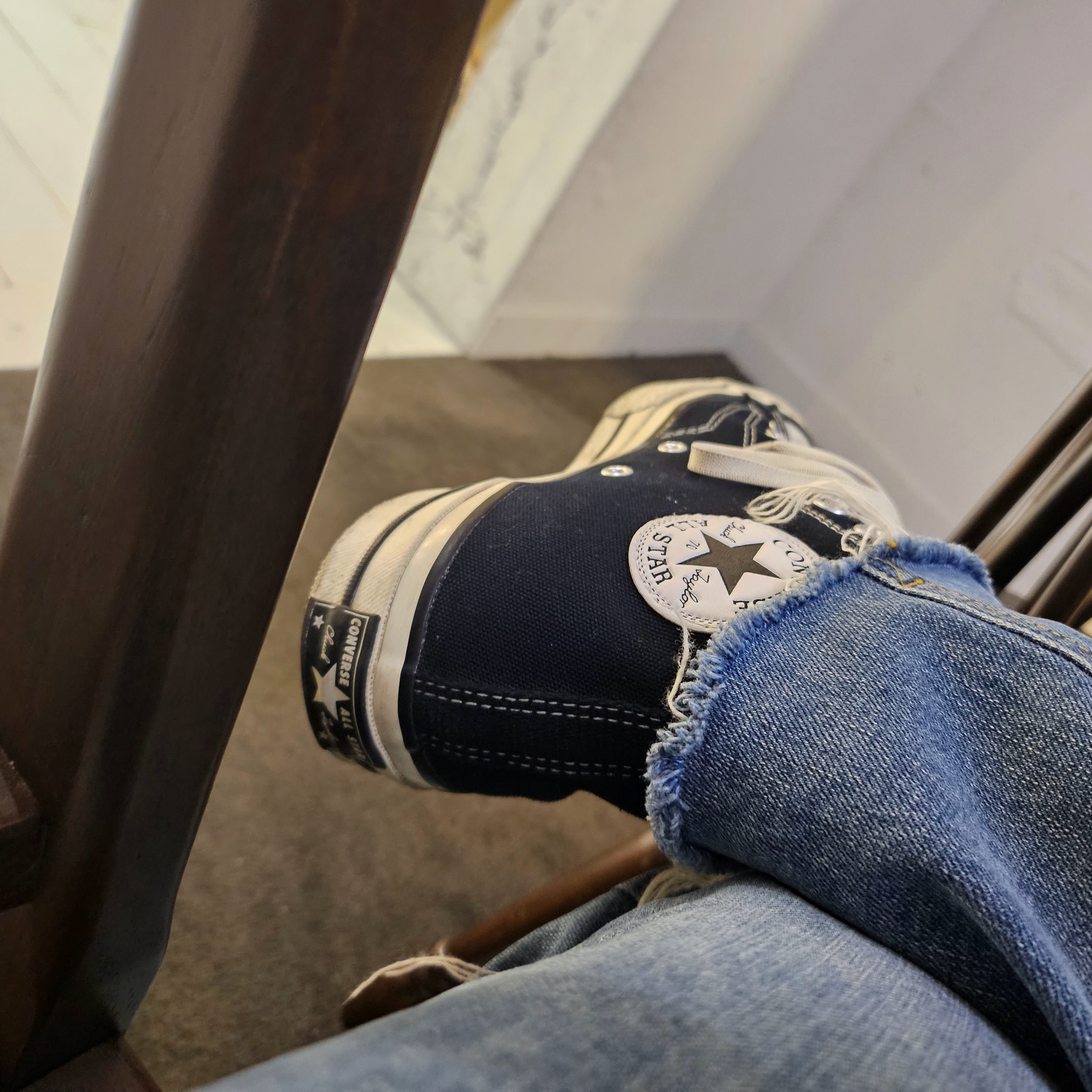 Converse Chuck 70 Hi Black 착용 스타일