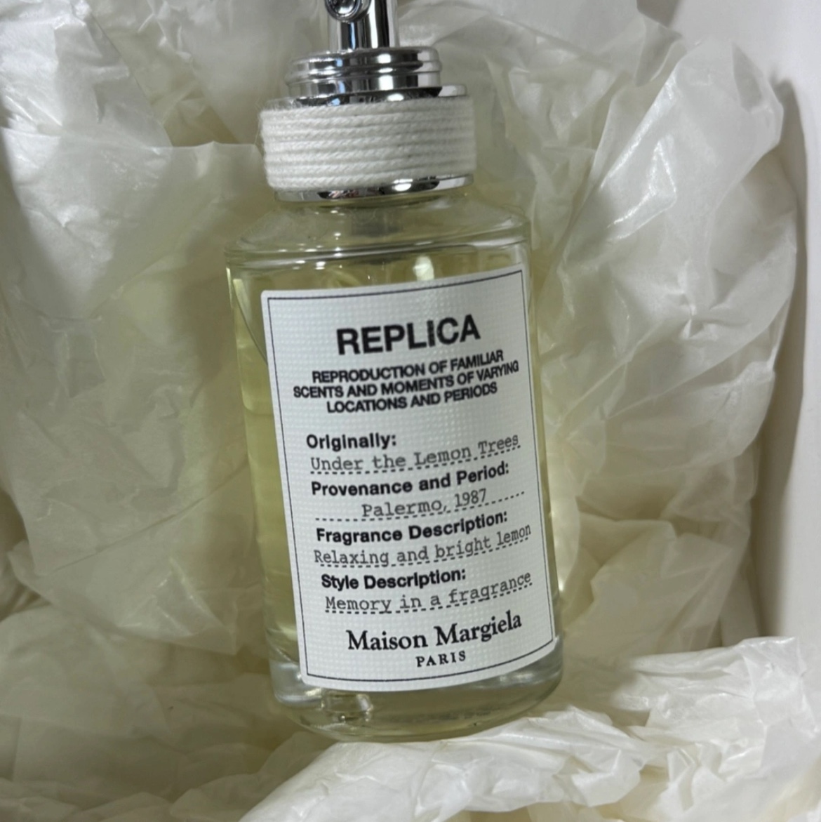 Maison Margiela Replica Under the Lemon Trees Eau De Toilette 30ml 착용 스타일