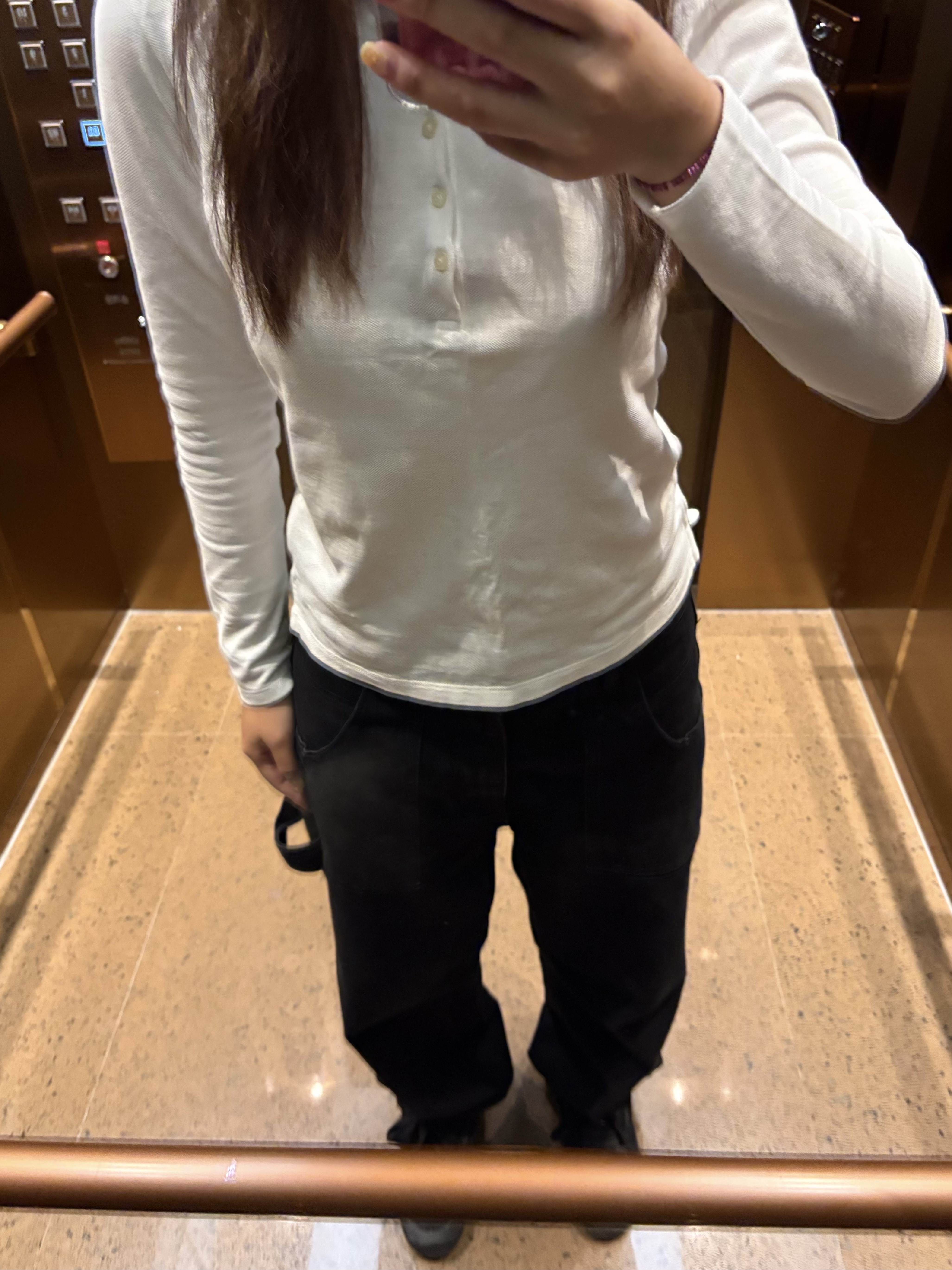 Plasticproduct MPa Painter Denim Pants Black 착용 스타일
