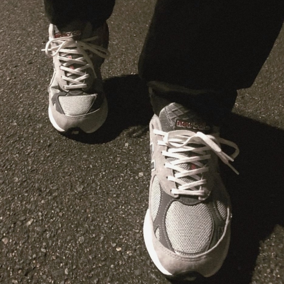 New Balance 990vs3 Made in USA Grey - D Standard 착용 스타일