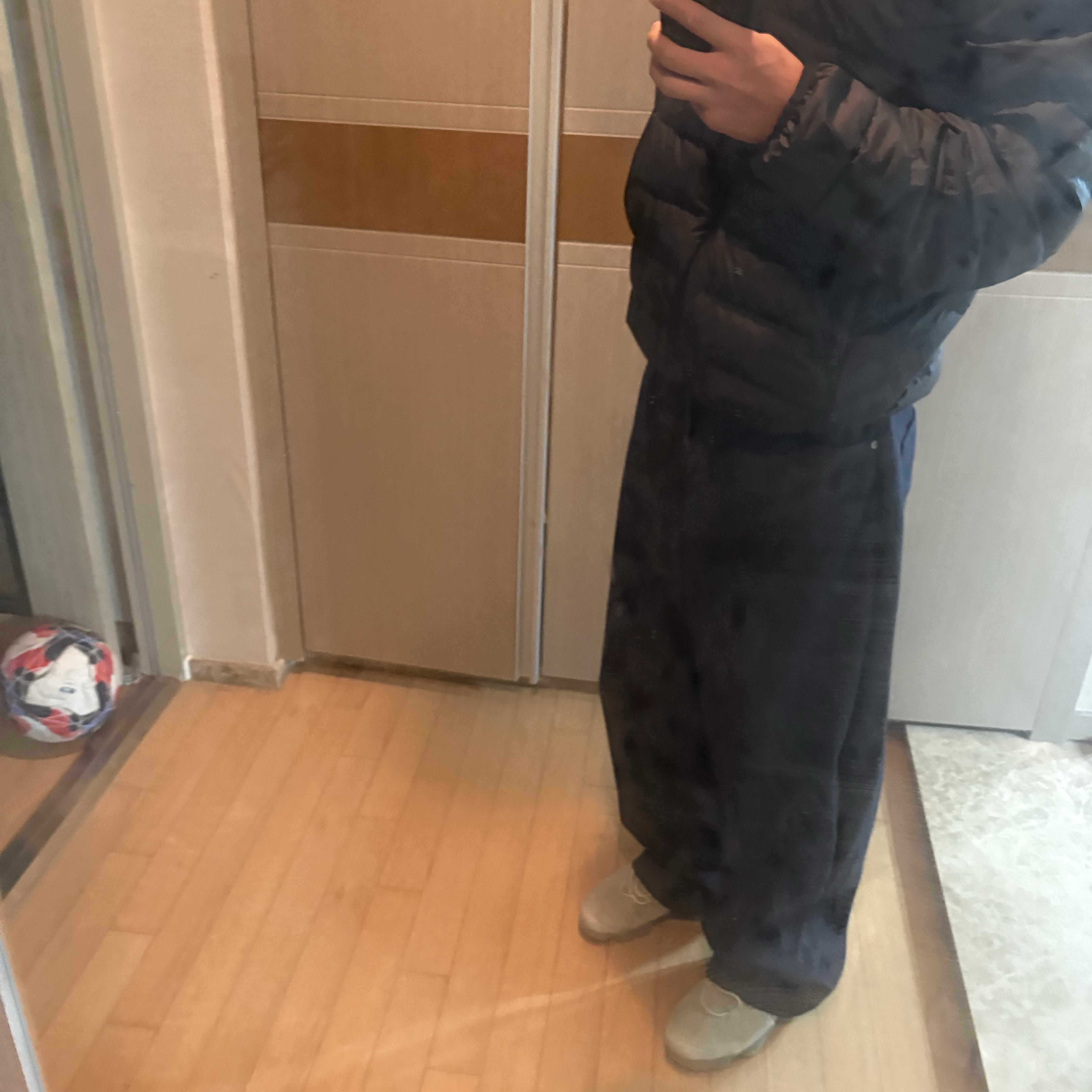 Musinsa Standard City Leisure Hooded Light Down Jacket Black, Nike Air VaporMax 2023 Flyknit Pure Platinum 착용 스타일