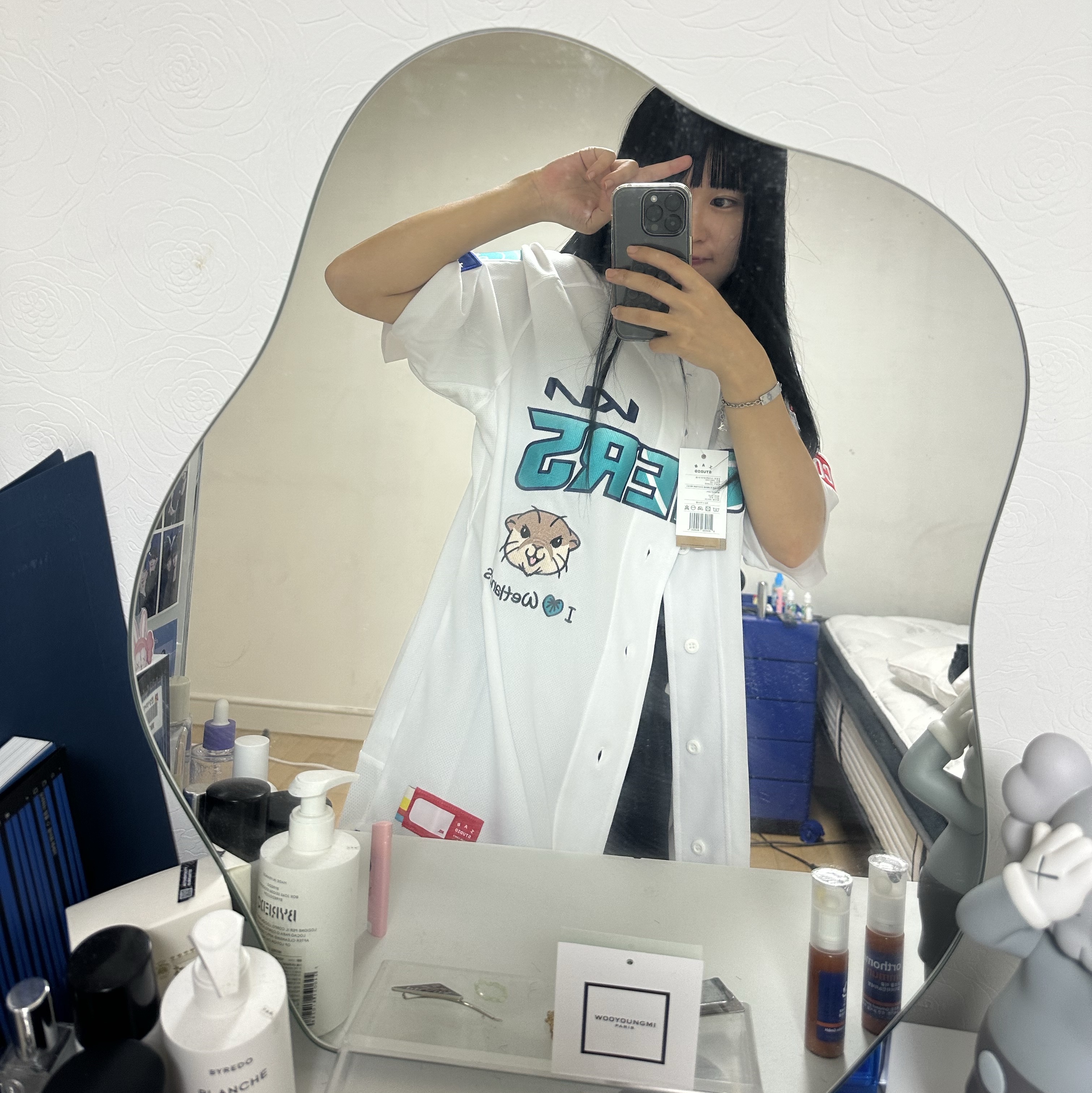 Kia Tigers x IAB Studio 24 Authentic Ramsar Uniform White (Non Marking Ver.) 착용 스타일