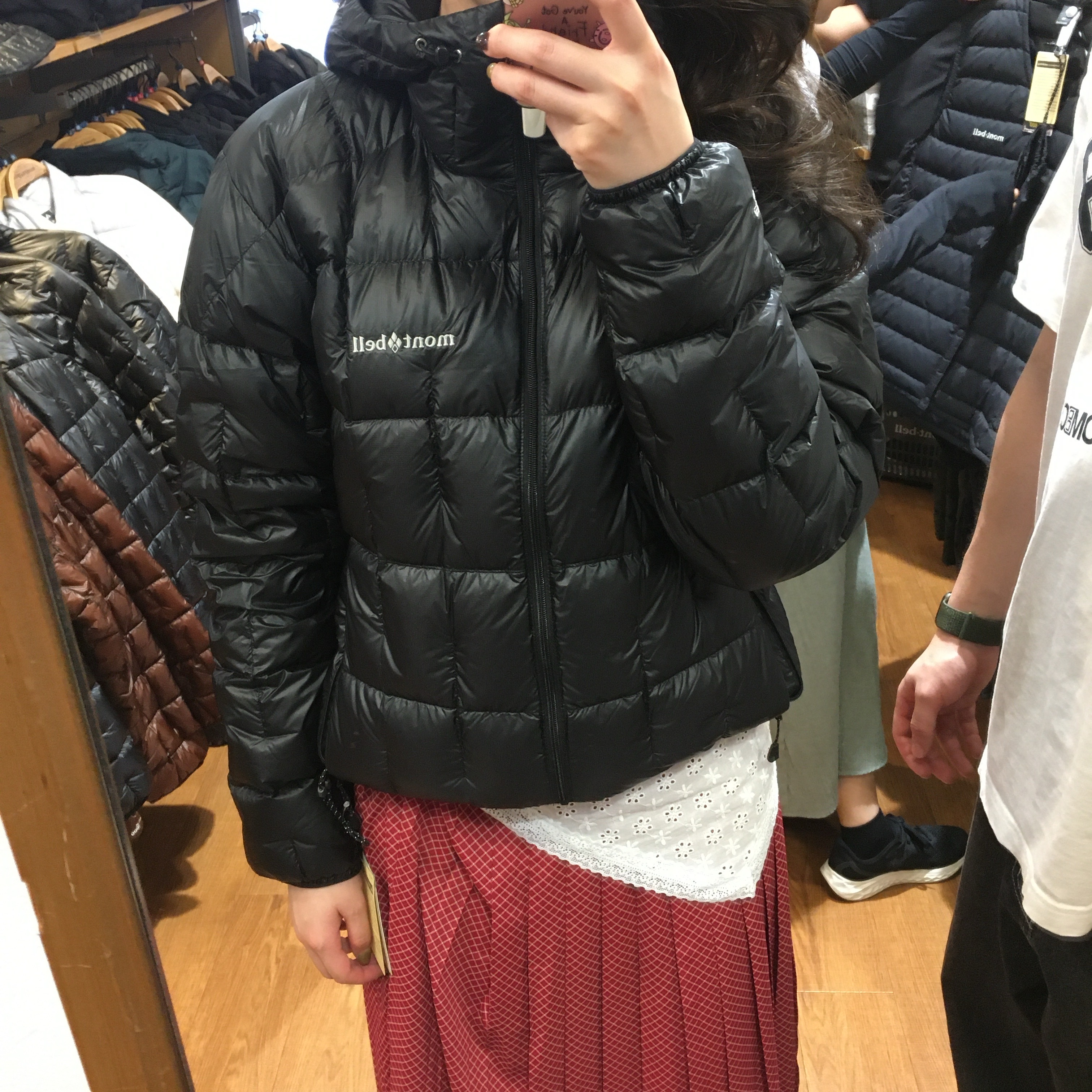 Montbell Superior Down Parka Black 착용 스타일 - 1