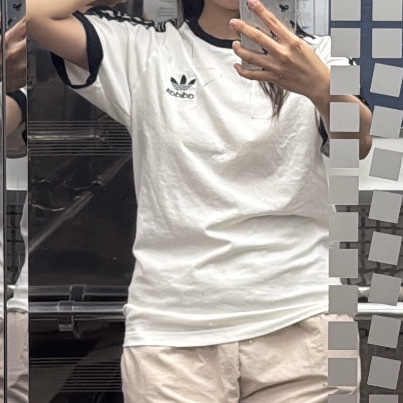 Adidas Adicolor Classics 3-Stripes T-Shirt White - KR Sizing 착용 스타일
