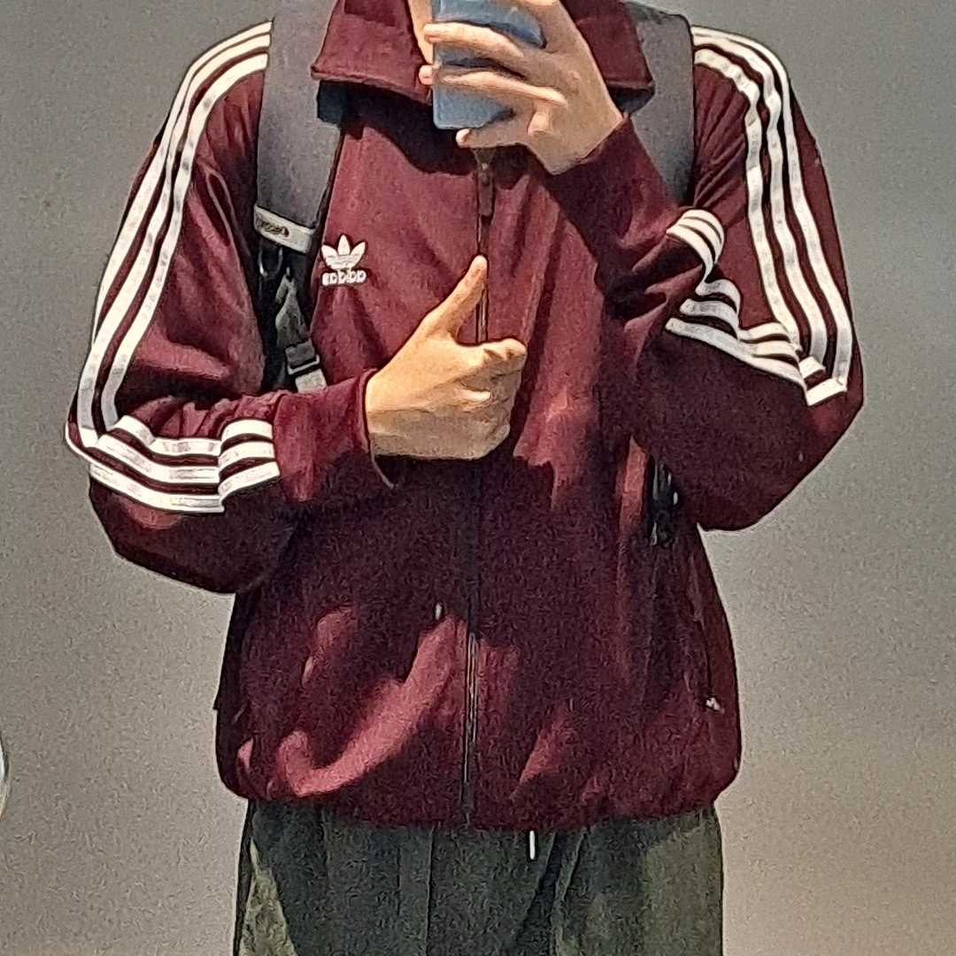 Adidas Adicolor Classic Firebird Track Top Maroon - KR Sizing 착용 스타일