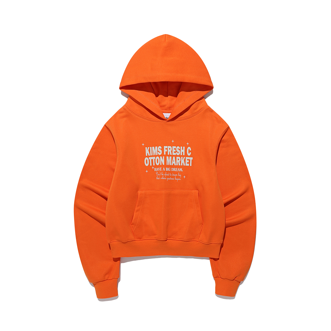 KIB5FUM411AOR Kims Fresh Cotton Market Shining C Logo Hoodie Orange