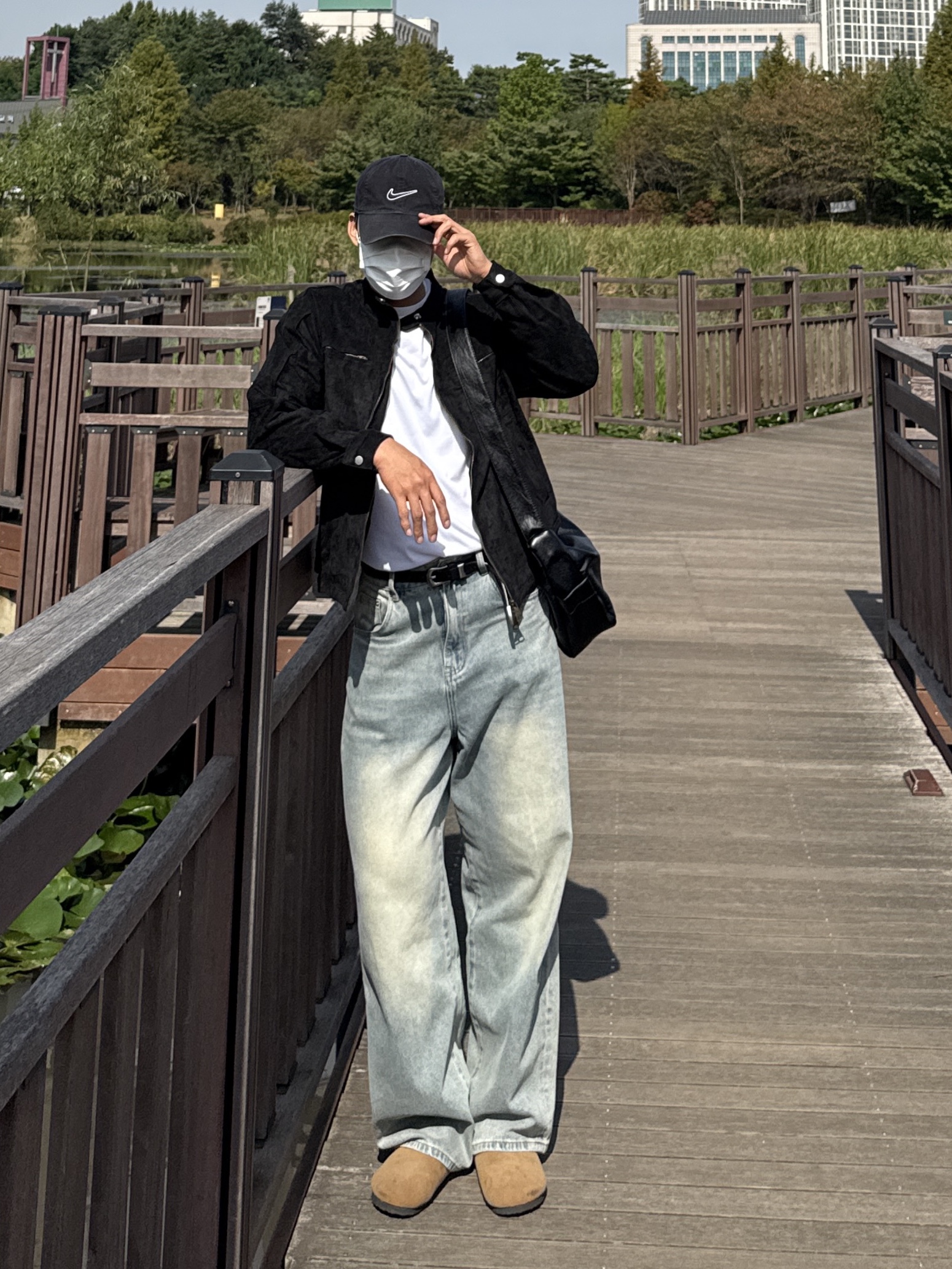 Casio LTP-V007L-9B, Nike Heritage 86 Essential Cap Black 착용 스타일 - 2