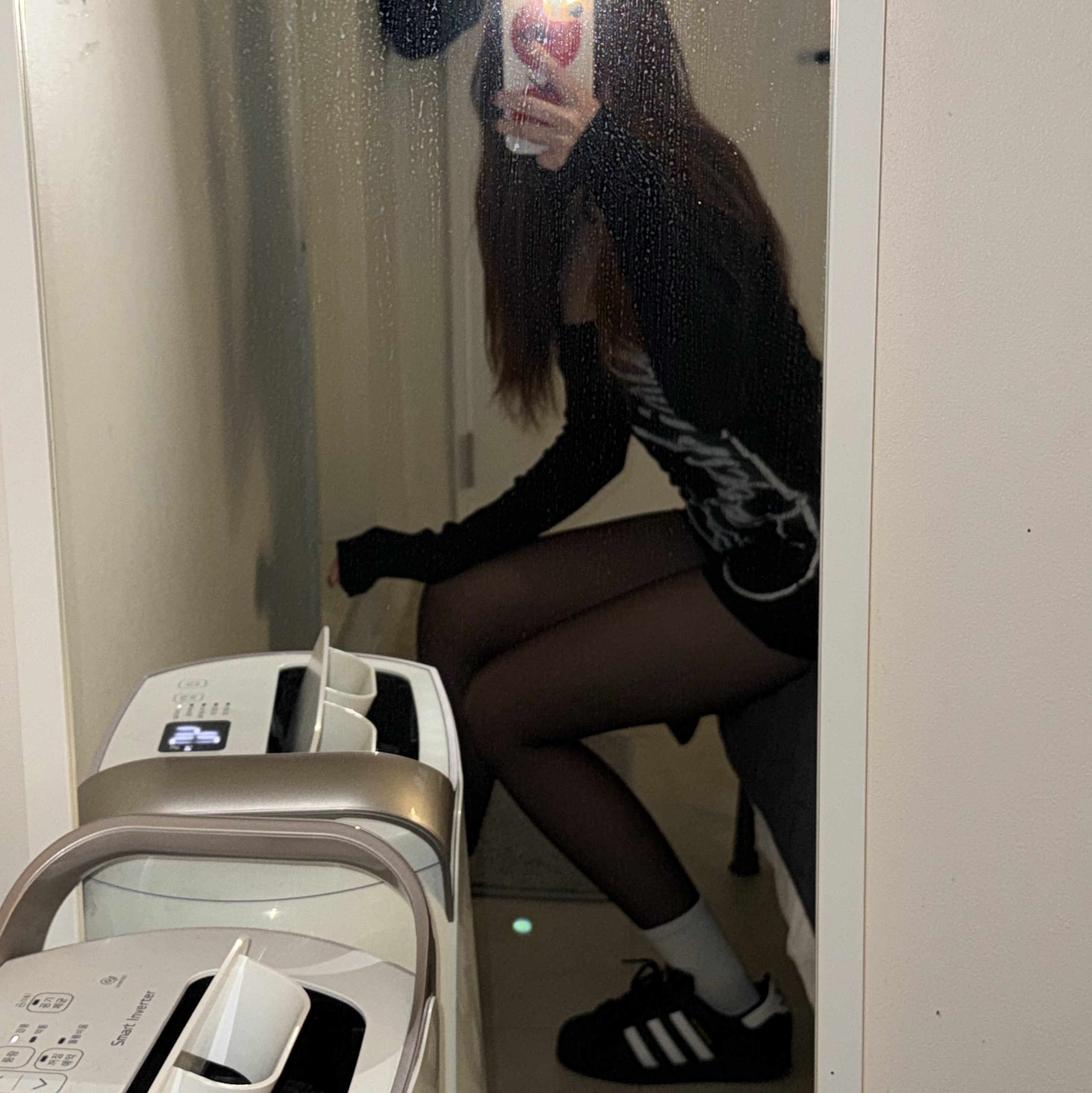 [KREAM 단독] Bonnae Body suit Black, (J) Adidas Superstar Black White 착용 스타일 - 3